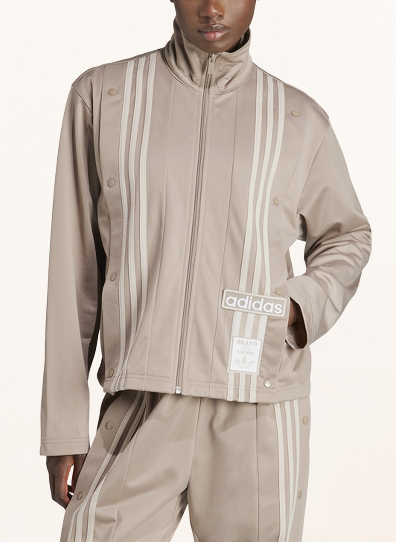 adidas Originals Trainingsjacke, Farbe: BEIGE/ CREME (Bild 2)