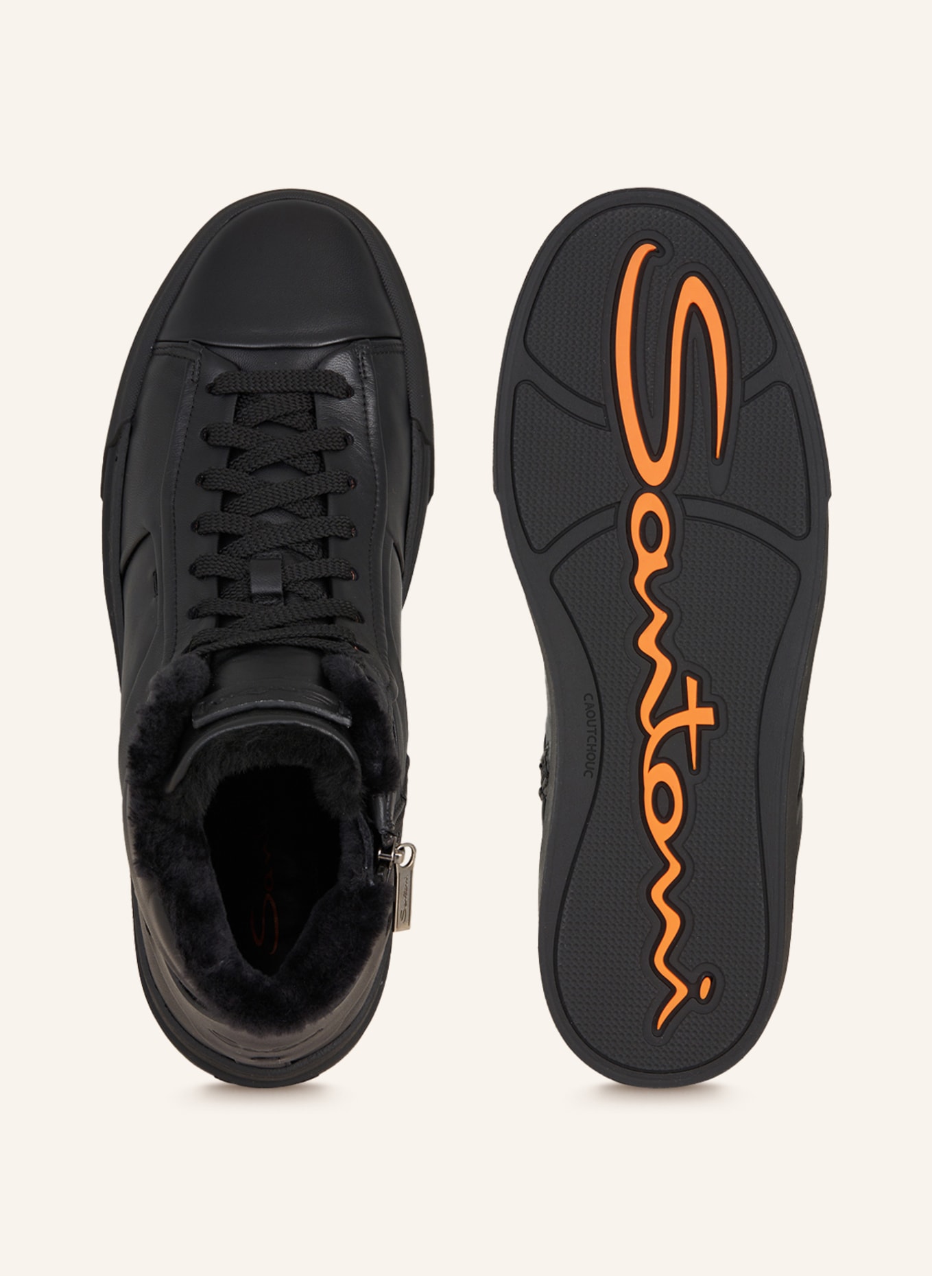 Santoni High-top sneakers GLORIA, Color: BLACK (Image 6)