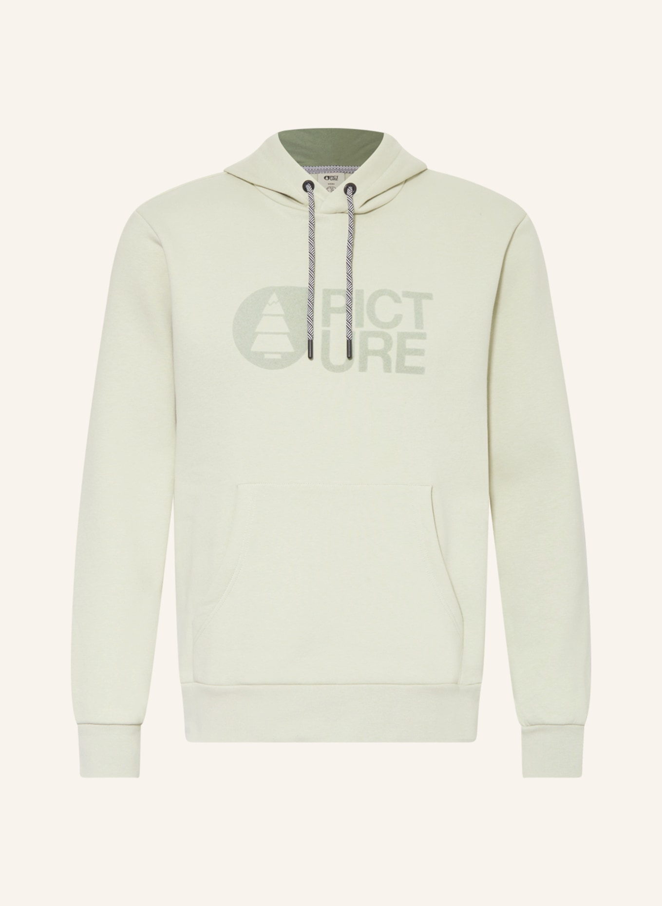 PICTURE Hoodie BASEMENT, Color: LIGHT GREEN (Image 1)