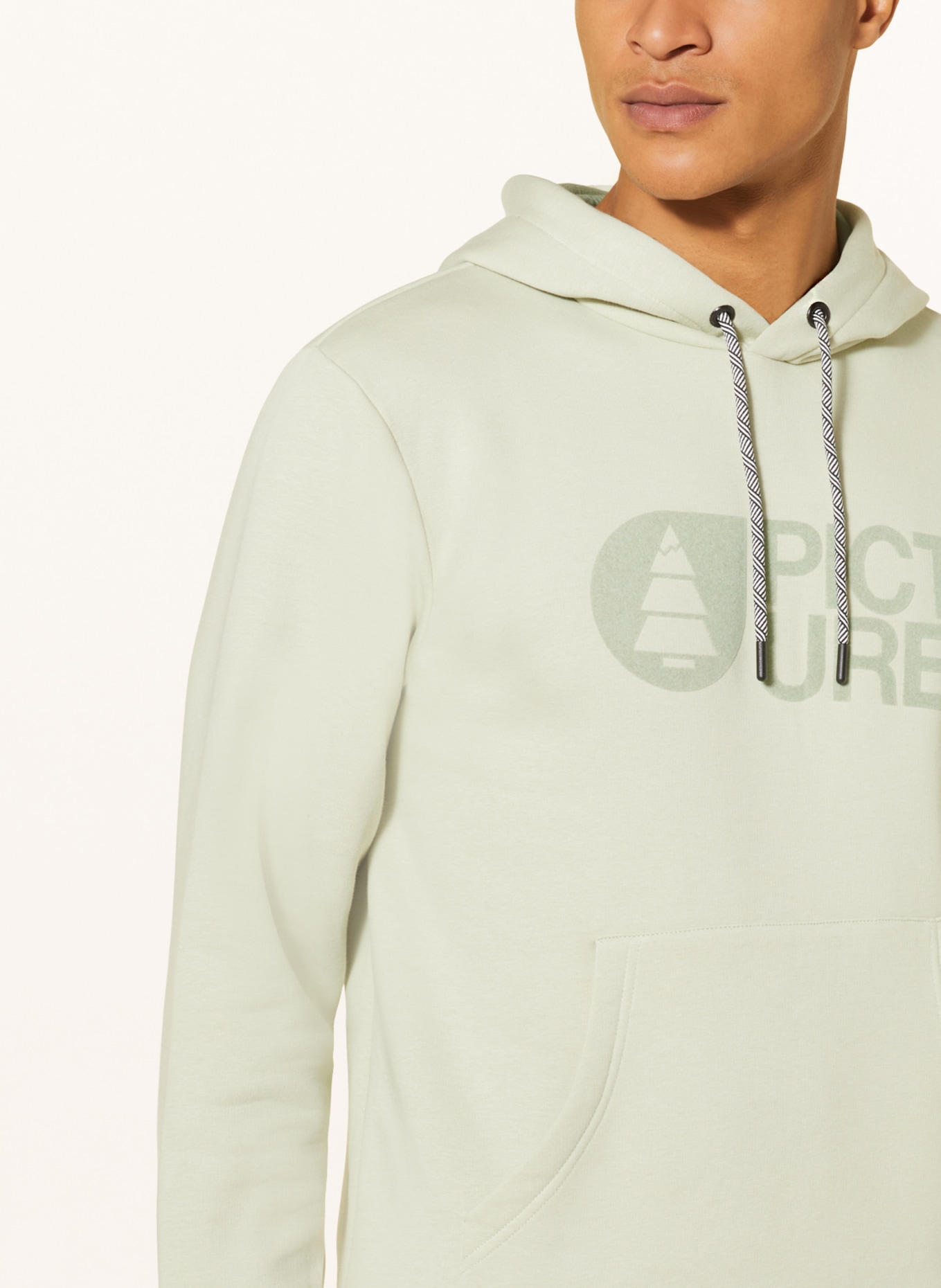 PICTURE Hoodie BASEMENT, Color: LIGHT GREEN (Image 5)