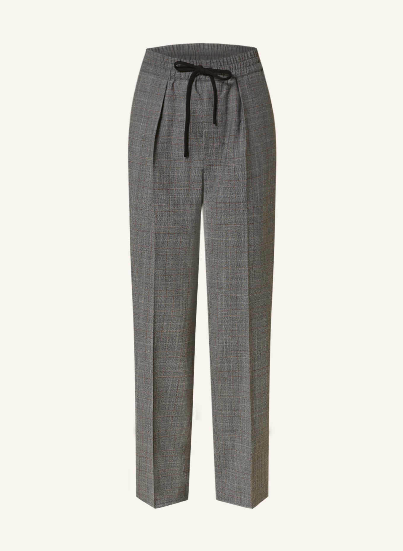 MARANT ÉTOILE Wide leg trousers PRISKA, Color: DARK GRAY/ GRAY/ DARK ORANGE (Image 1)