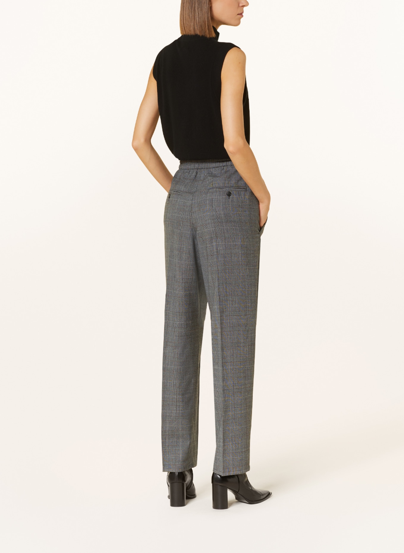 MARANT ÉTOILE Wide leg trousers PRISKA, Color: DARK GRAY/ GRAY/ DARK ORANGE (Image 3)