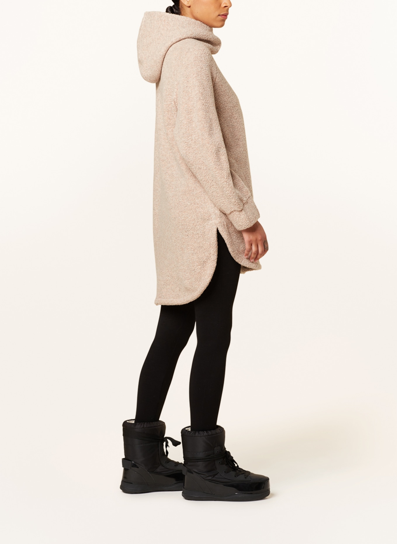 Camel teddy hoodie new arrivals