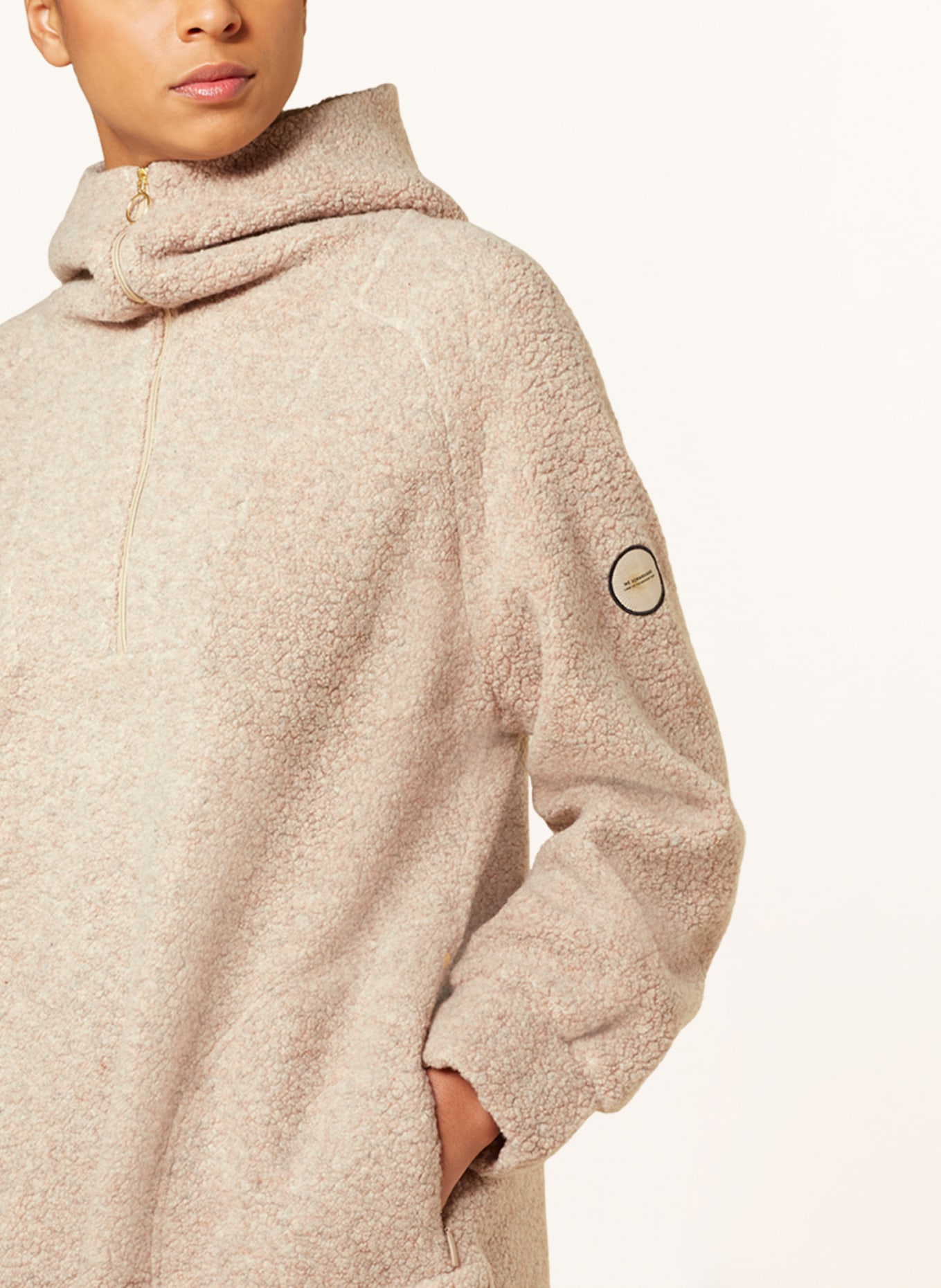 Camel teddy hoodie online