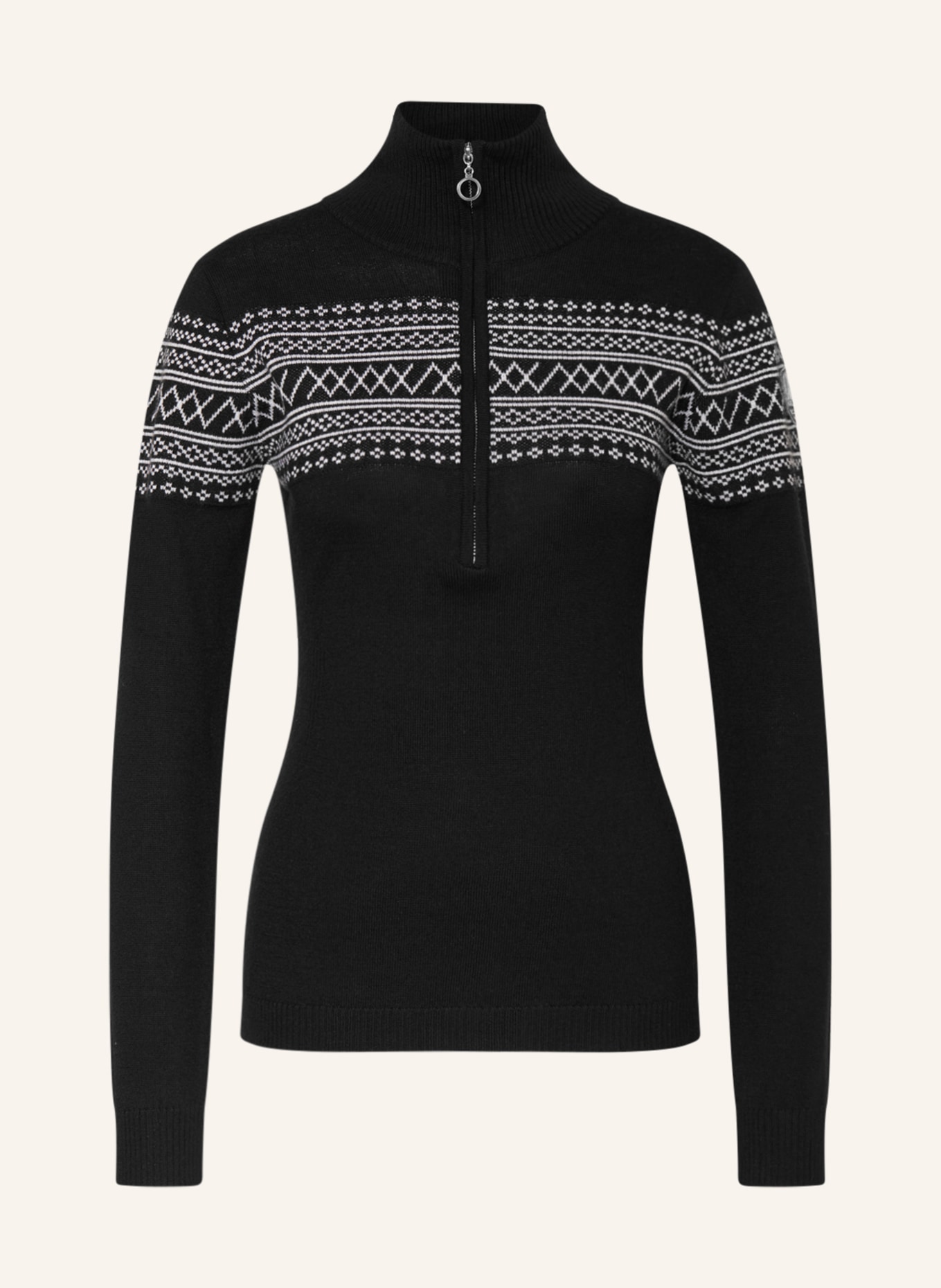 WE NORWEGIANS Undershirt SIGNATURE made of merino wool, Color: BLACK/ WHITE (Image 1)