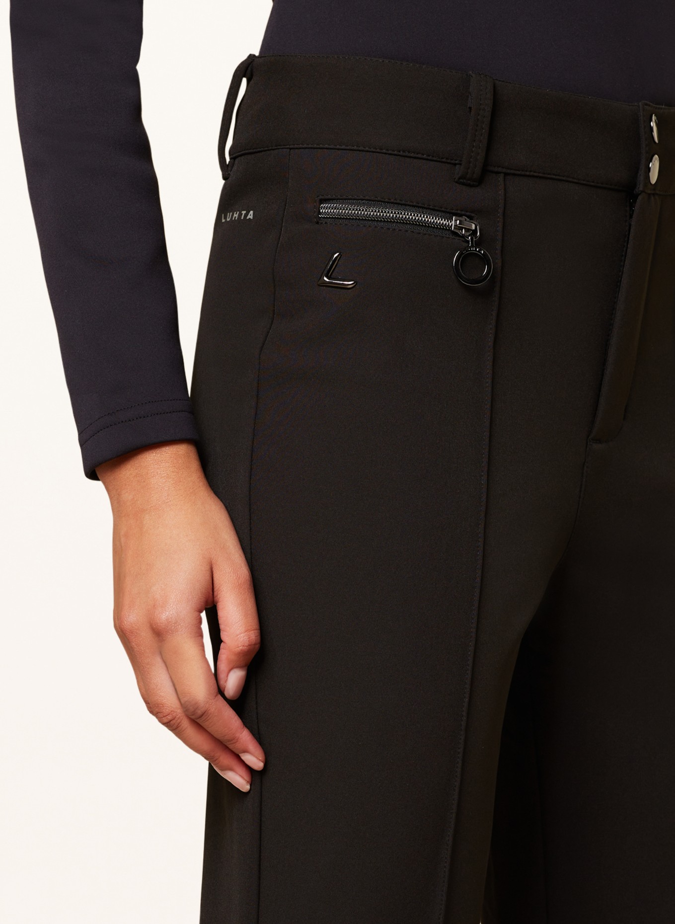 LUHTA Stirrup ski pants JOENTAKA, Color: BLACK (Image 5)
