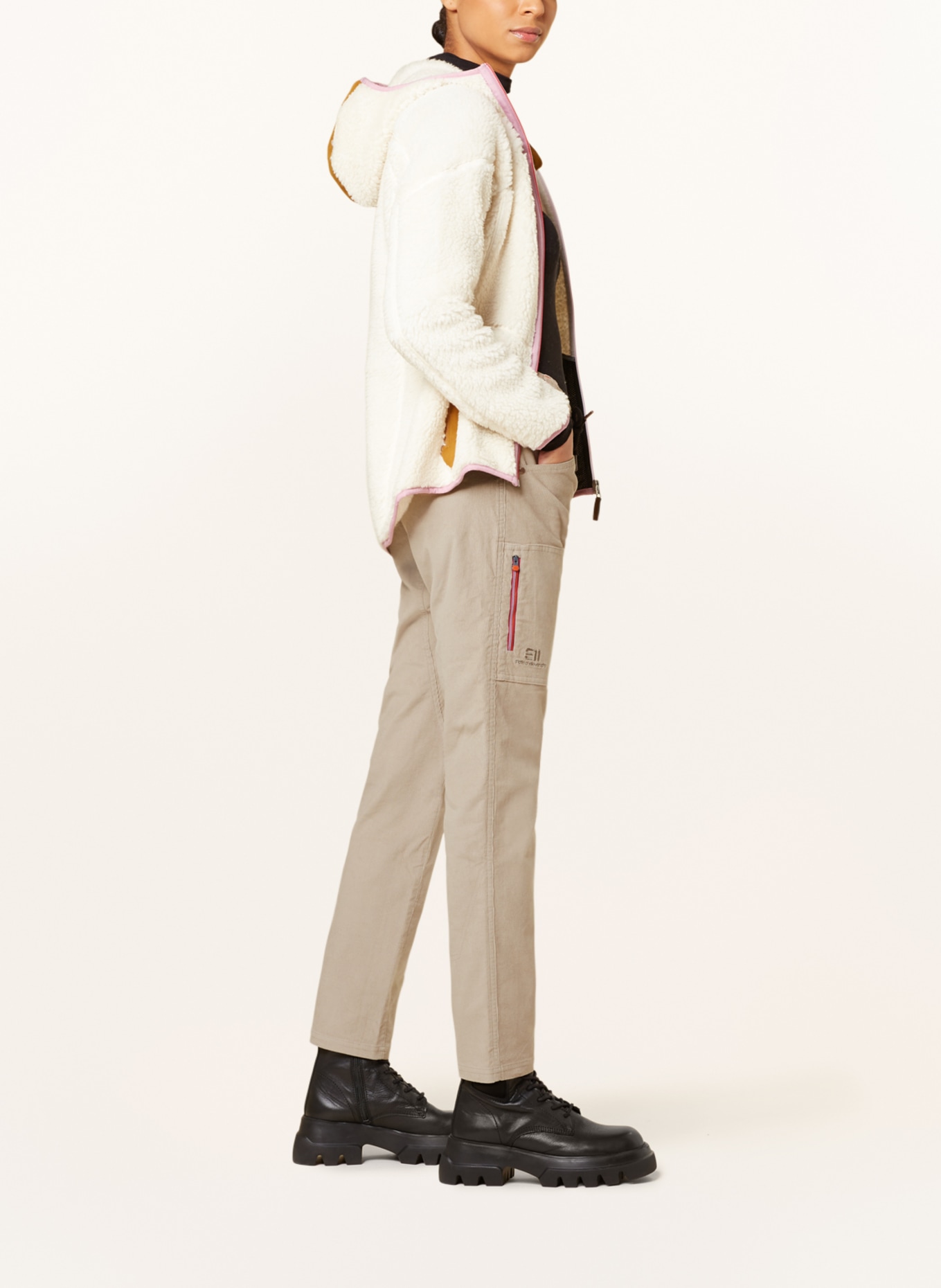 state of elevenate Corduroy trousers APRES, Color: KHAKI (Image 4)