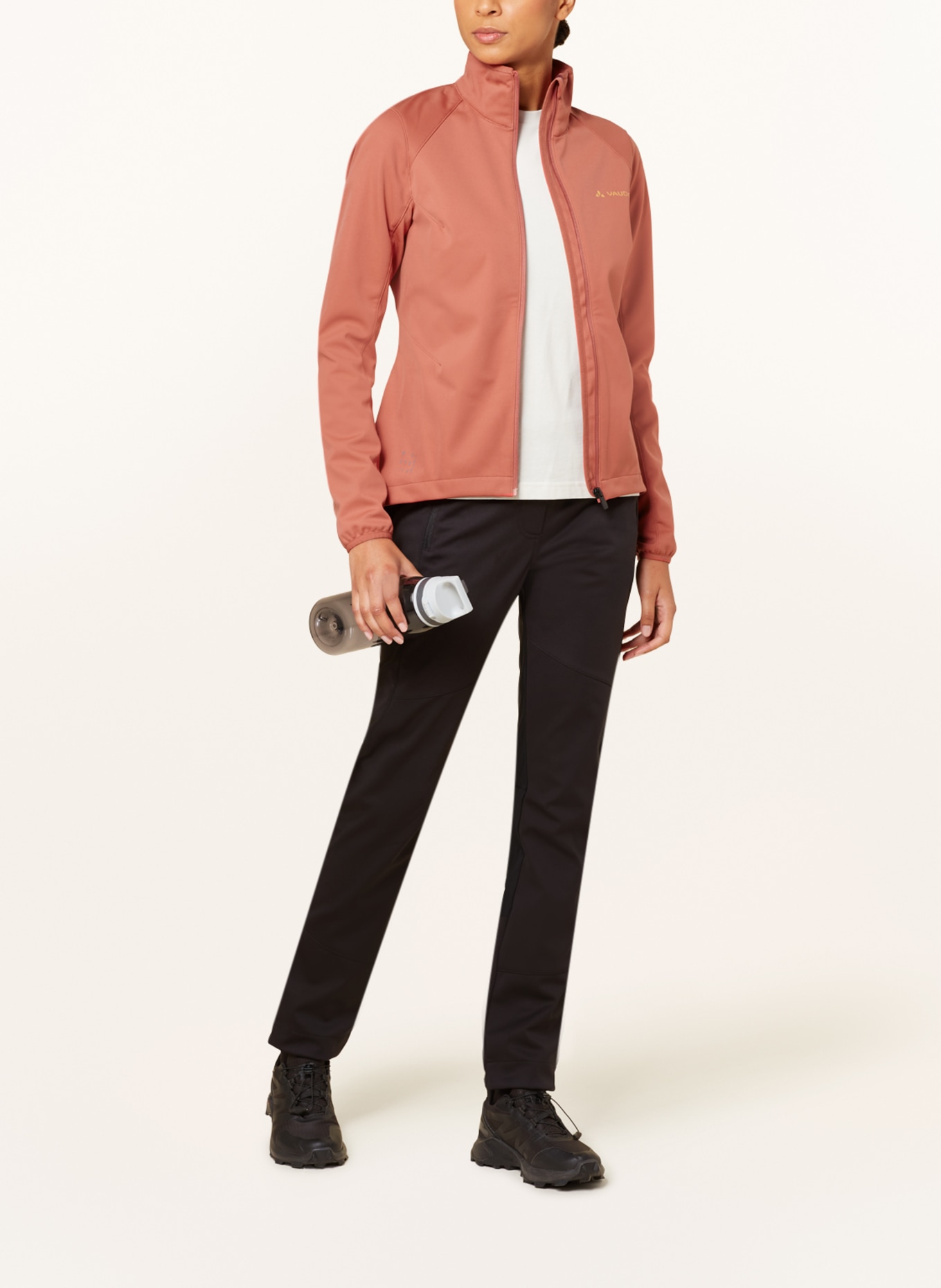 VAUDE Softshell jacket MATERA II, Color: SALMON (Image 2)