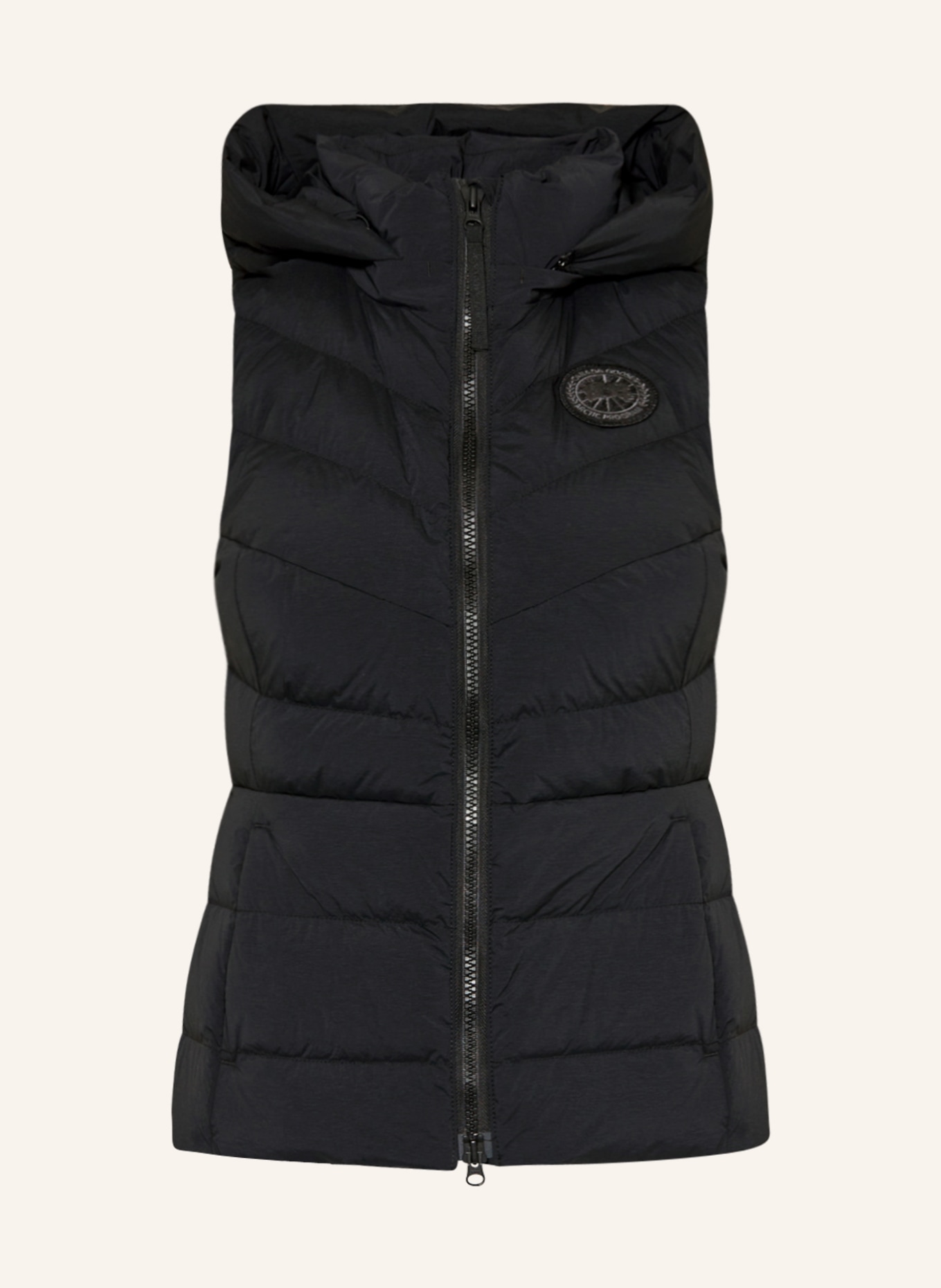 CANADA GOOSE Down vest CLAIR with removable hood, Color: BLACK (Image 1)