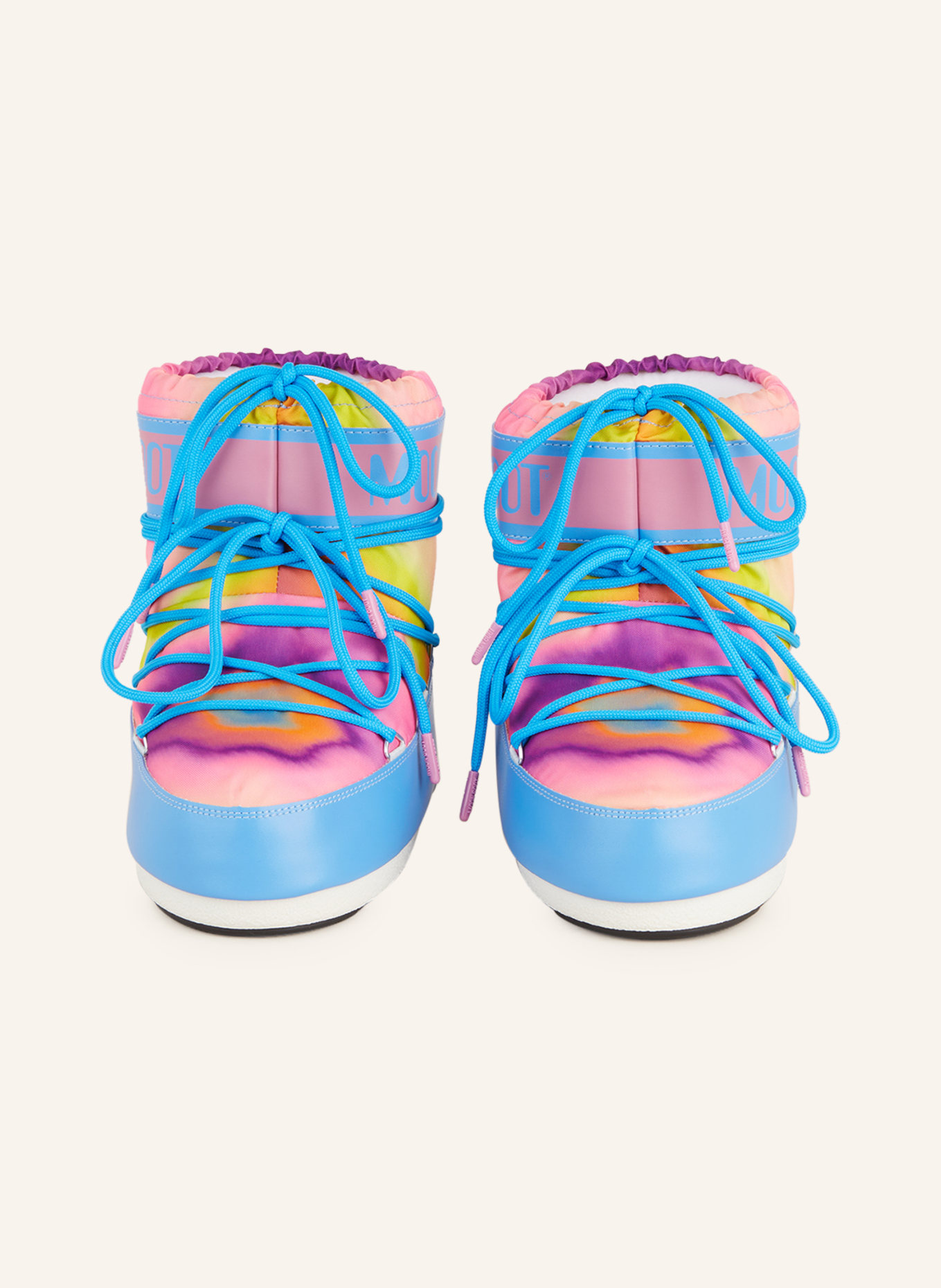 MOON BOOT Moon boots ICON LOW TIE DYE, Color: BLUE/ PINK/ ORANGE (Image 3)