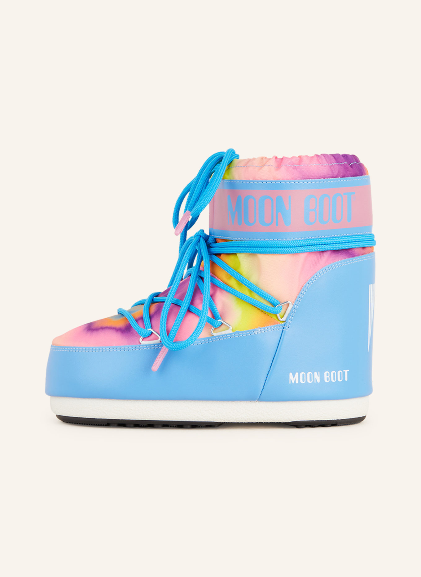 MOON BOOT Moon boots ICON LOW TIE DYE, Color: BLUE/ PINK/ ORANGE (Image 4)