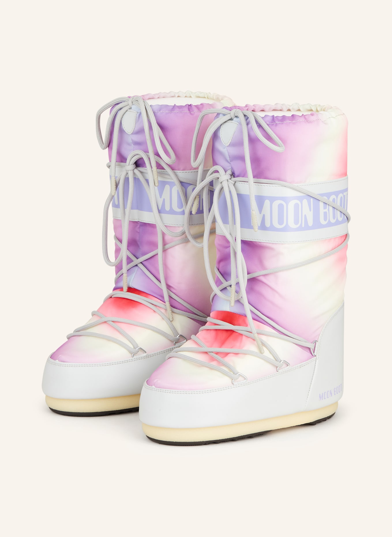 MOON BOOT Moon Boots ICON TIE DYE, Kolor: LILA/ MOCNORÓŻOWY (Obrazek 1)