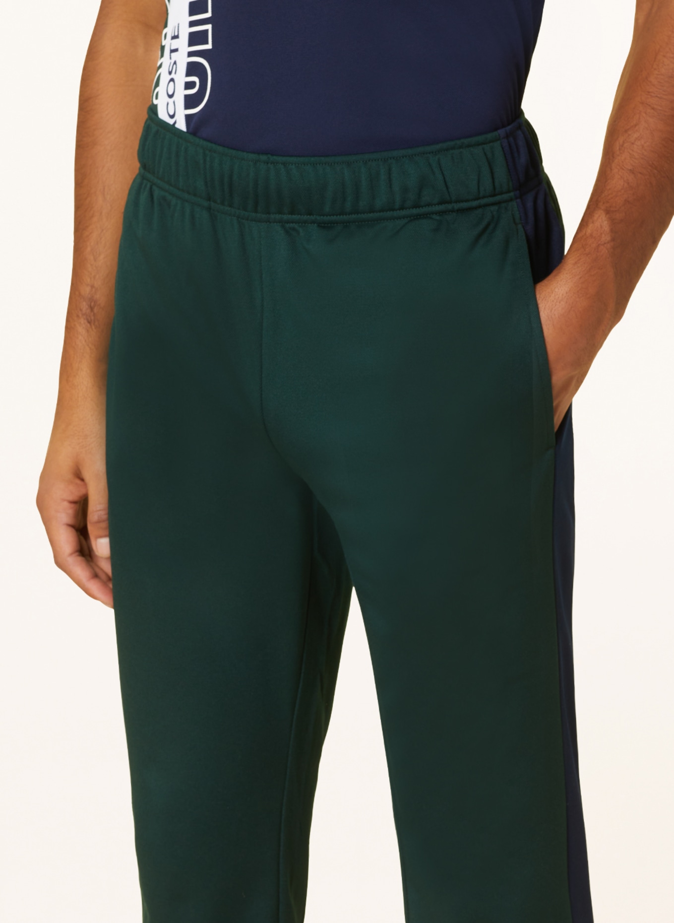 LACOSTE Tréninkové kalhoty s galonovými pruhy, Barva: ZELENÁ/ TMAVĚ MODRÁ (Obrázek 5)