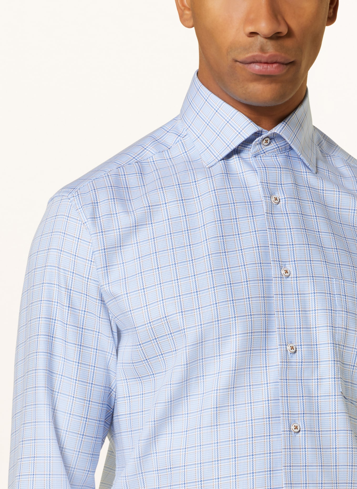 ETERNA Shirt comfort fit, Color: LIGHT BLUE/ BLUE (Image 4)