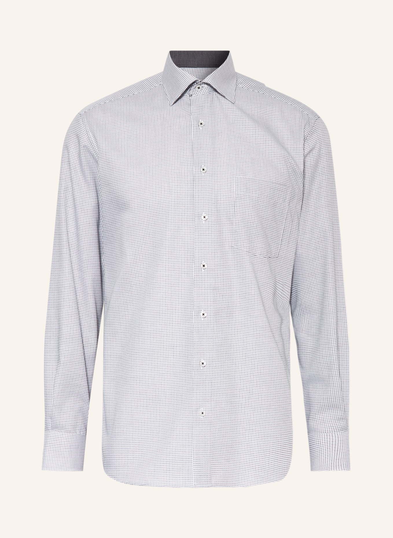 ETERNA Shirt 1863 modern fit, Color: WHITE/ DARK GRAY (Image 1)