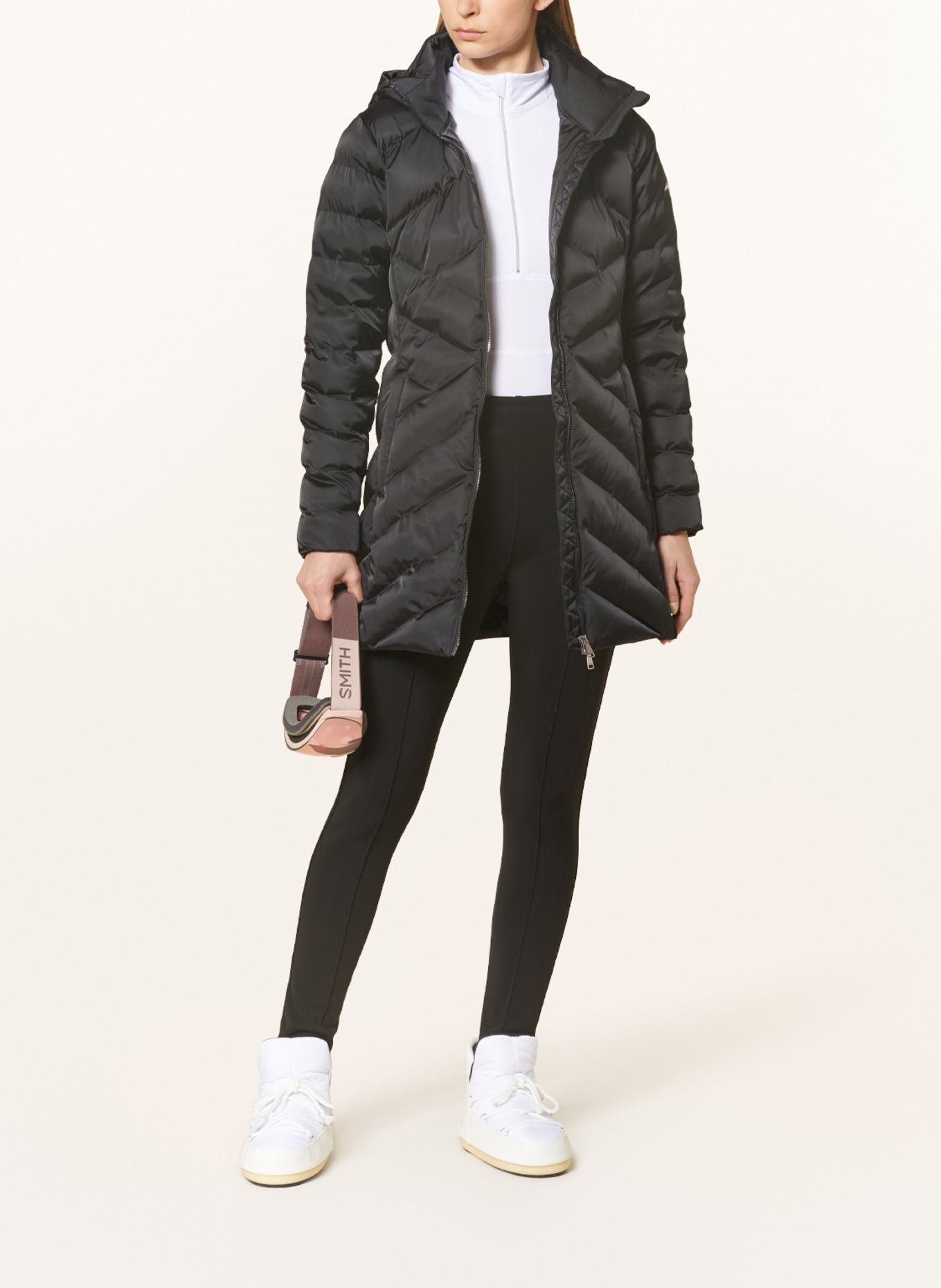 KJUS Quilted coat LADINA, Color: BLACK (Image 2)