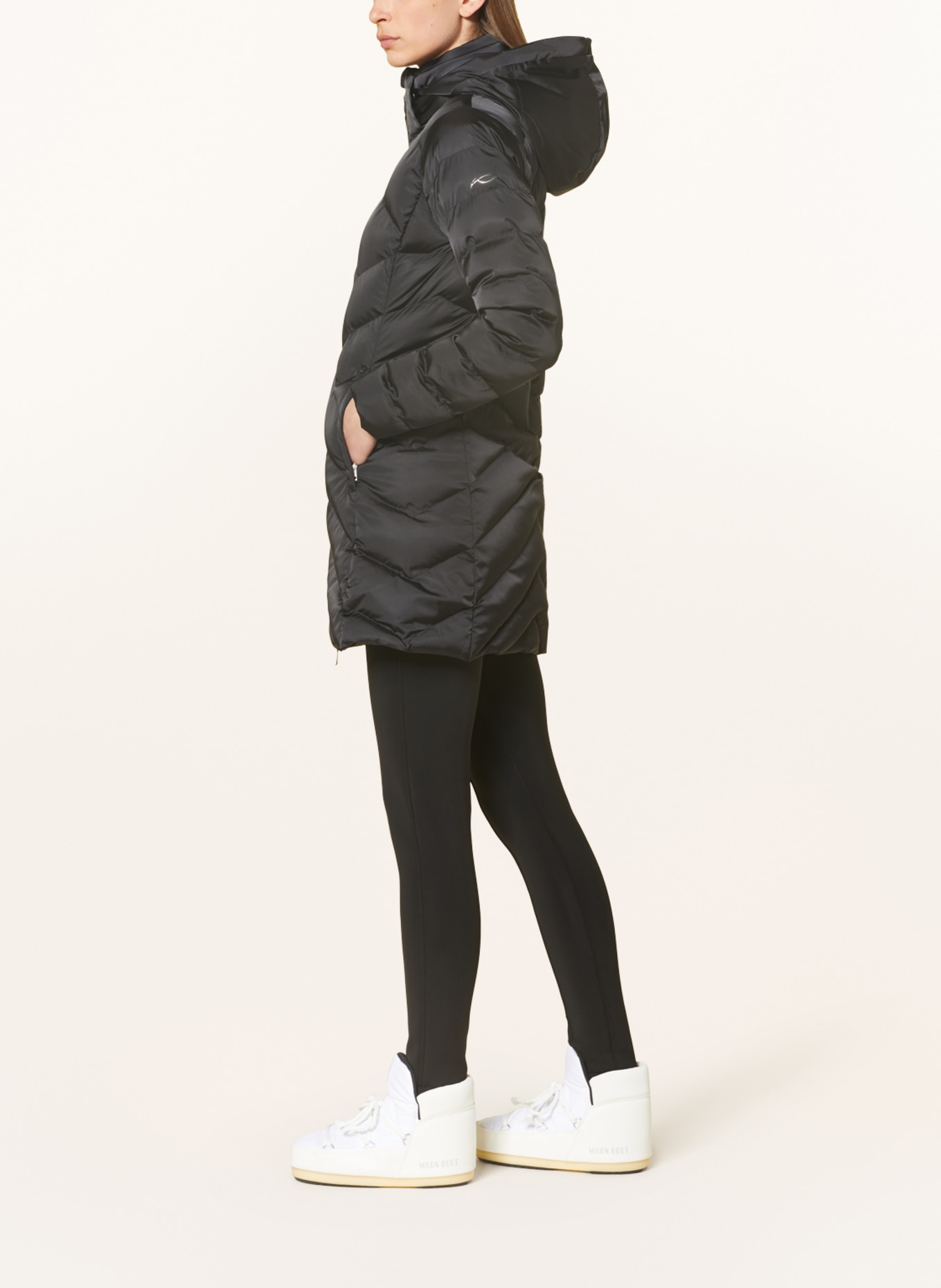 KJUS Quilted coat LADINA, Color: BLACK (Image 4)