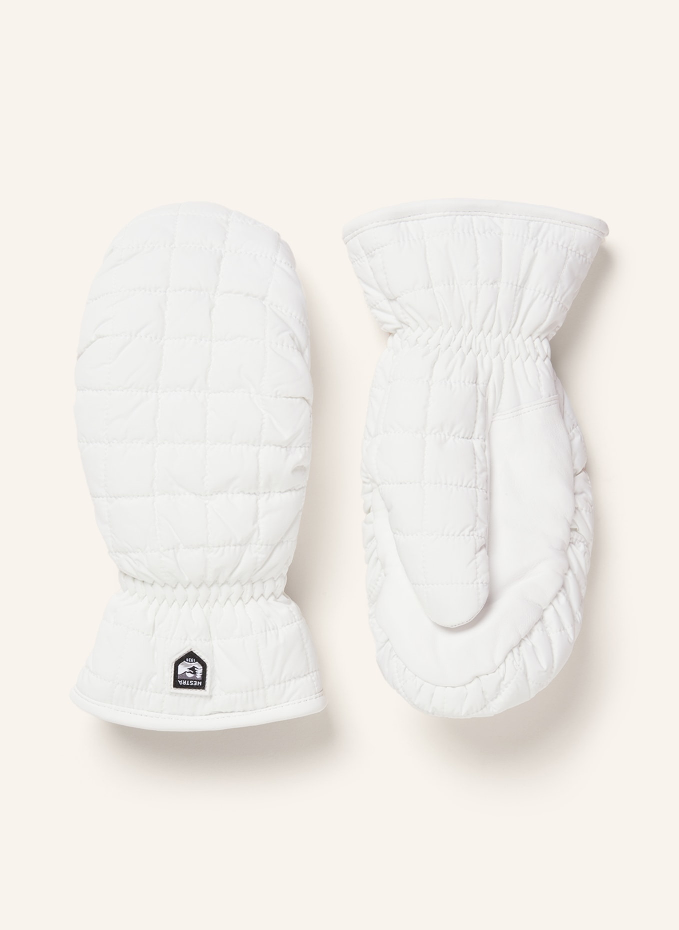 HESTRA Ski gloves MOON LIGHT MITT, Color: WHITE (Image 1)