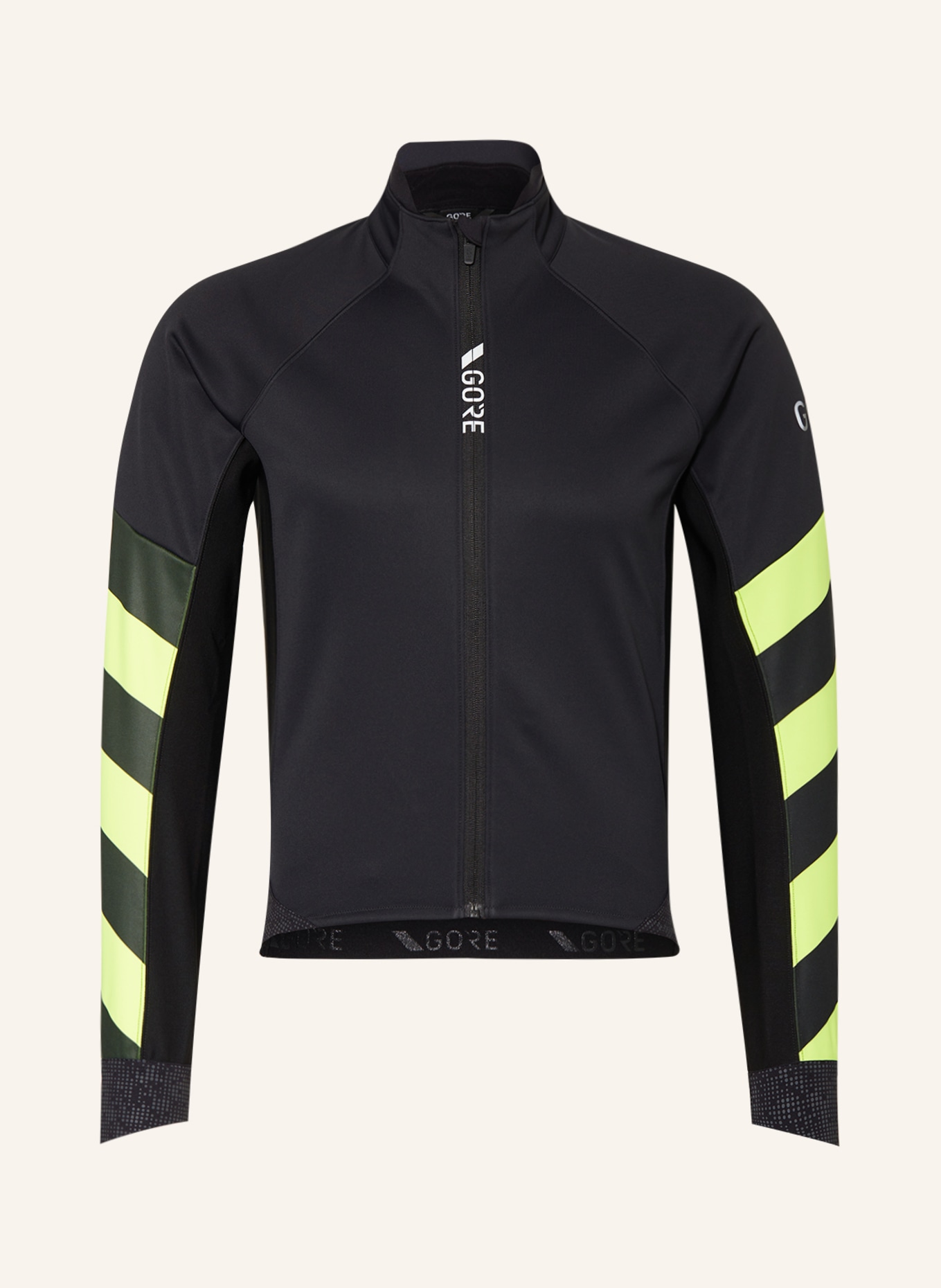 GORE BIKE WEAR Cycling jacket C5 GORE-TEX INFINIUM™ SIGNAL THERMO, Color: BLACK/ NEON YELLOW (Image 1)