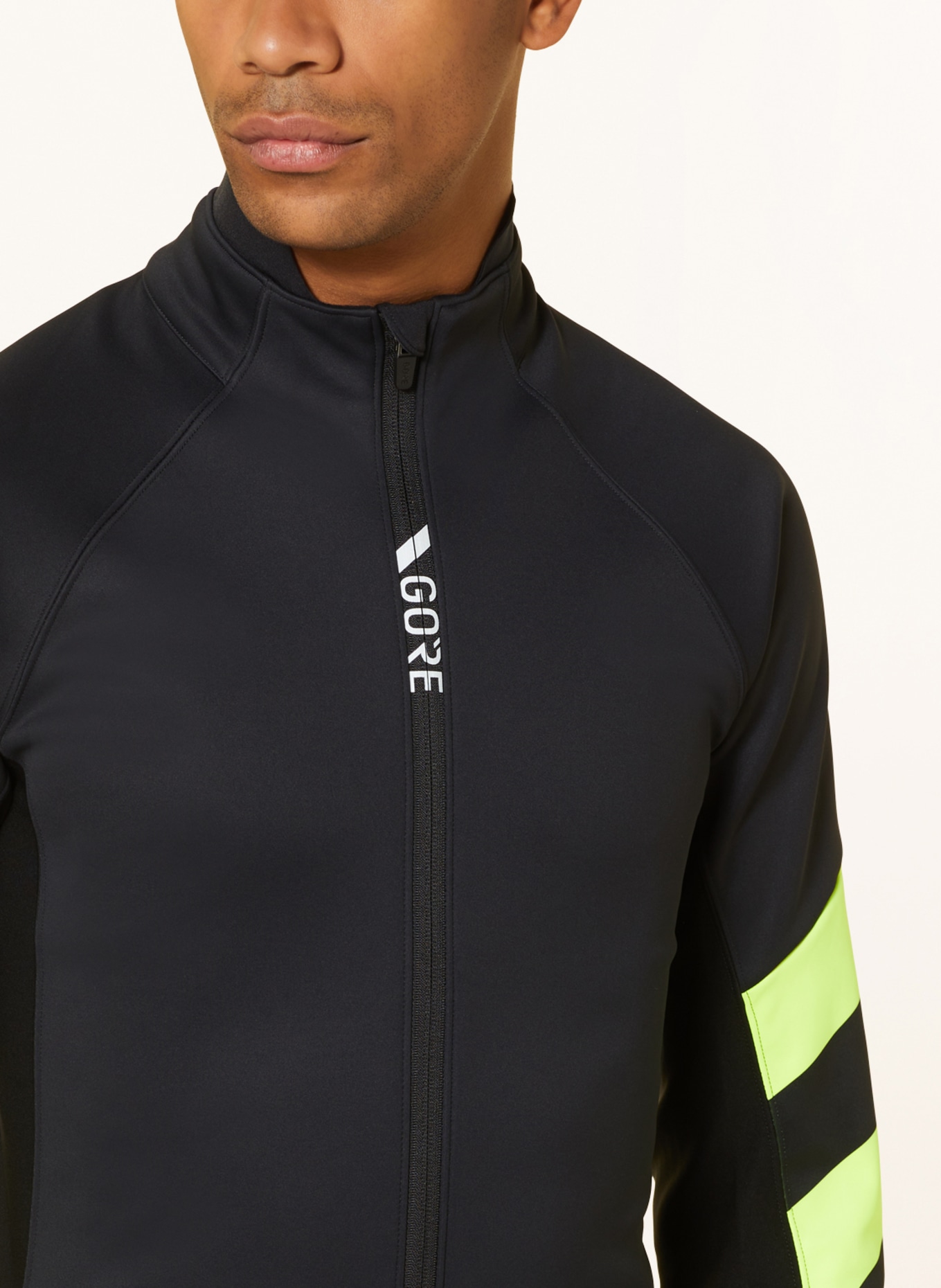 GORE BIKE WEAR Cycling jacket C5 GORE-TEX INFINIUM™ SIGNAL THERMO, Color: BLACK/ NEON YELLOW (Image 4)
