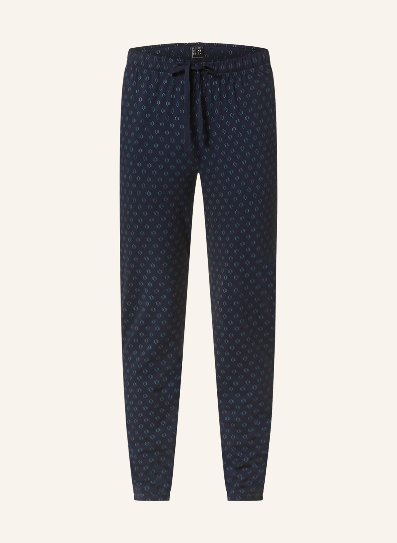 SCHIESSER Spodnie od piżamy MIX+RELAX, Kolor: GRANATOWY/ PETROL (Obrazek 1)
