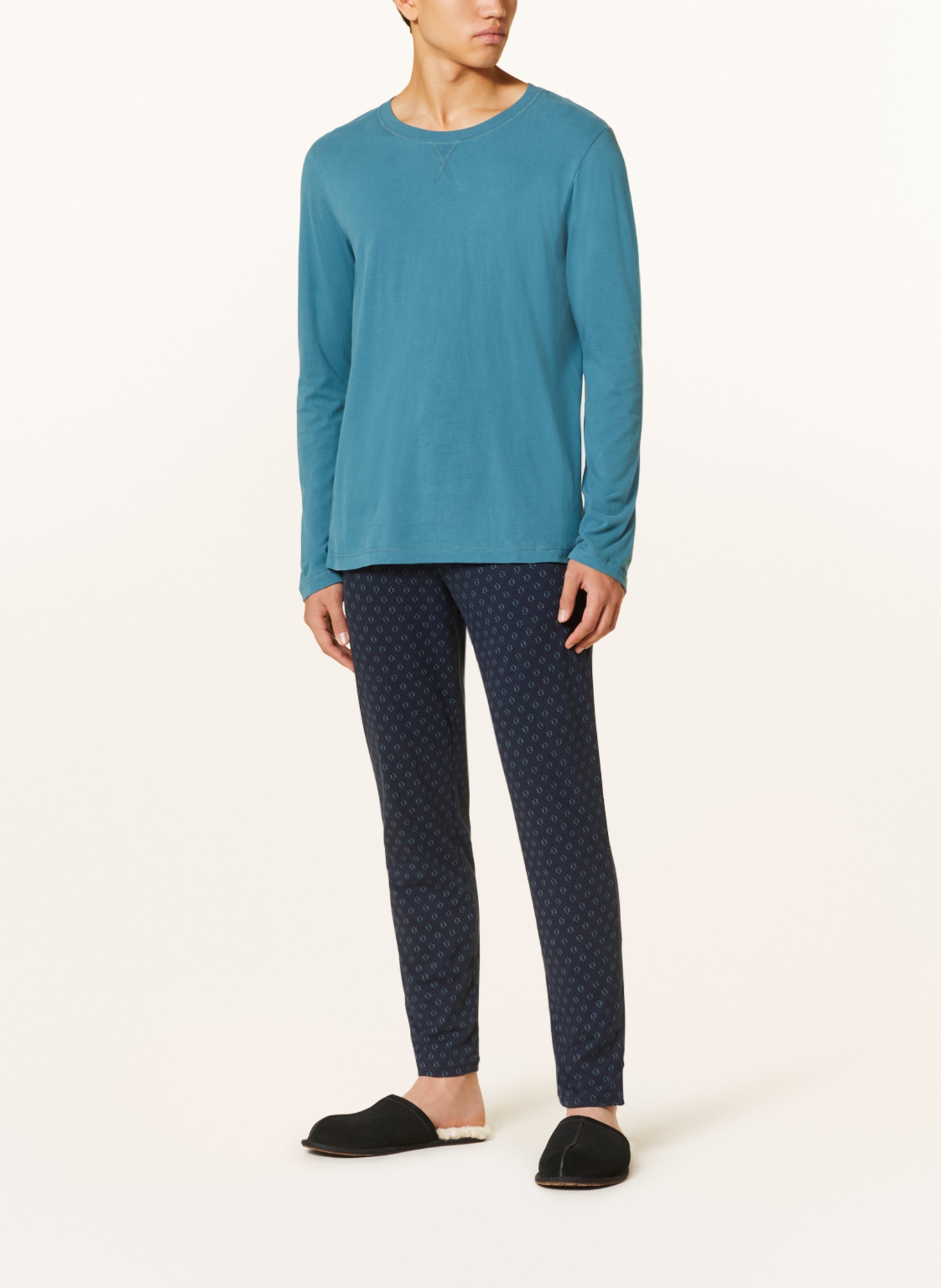 SCHIESSER Koszulka od piżamy MIX+RELAX, Kolor: PETROL (Obrazek 2)