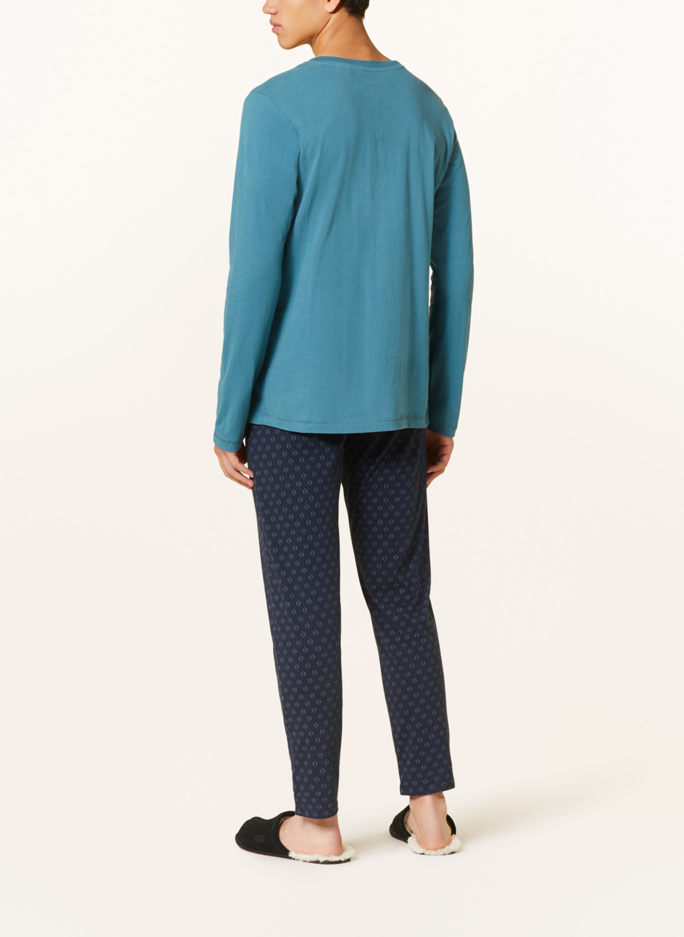 SCHIESSER Pajama shirt MIX+RELAX, Color: TEAL (Image 3)