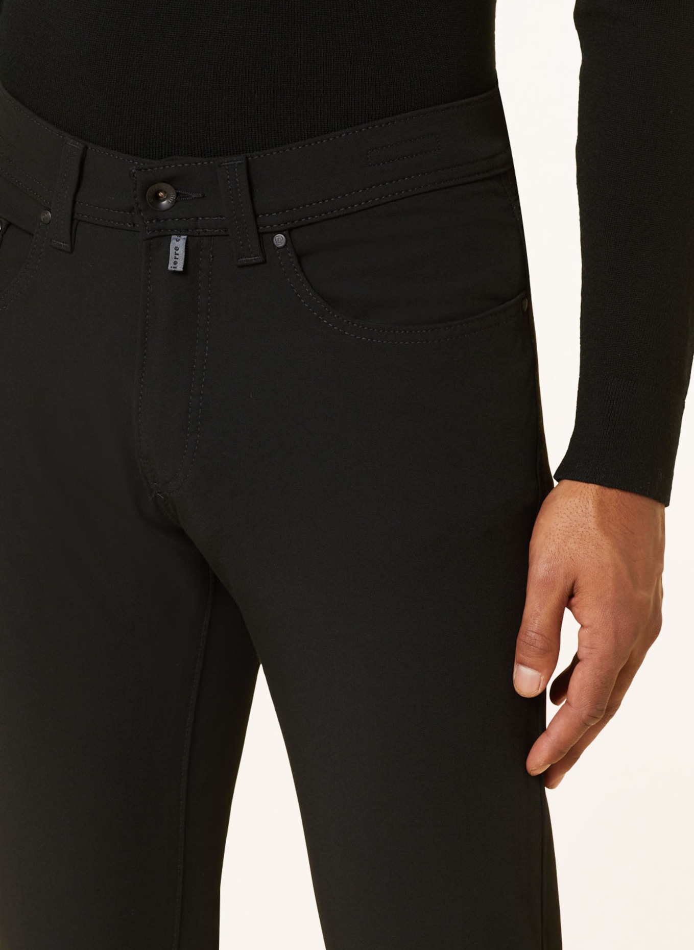 pierre cardin Trousers LYON tapered fit, Color: BLACK (Image 6)