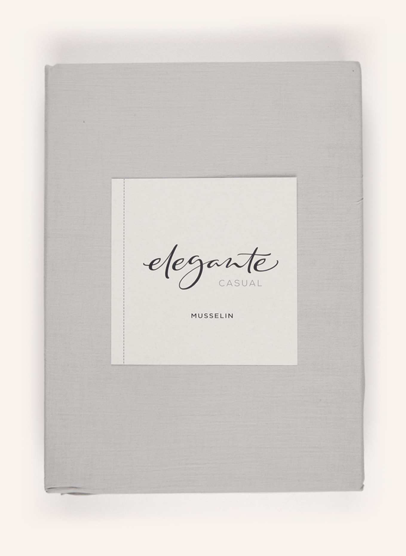 elegante Bettwäsche SMOOTH: HELLGRAU