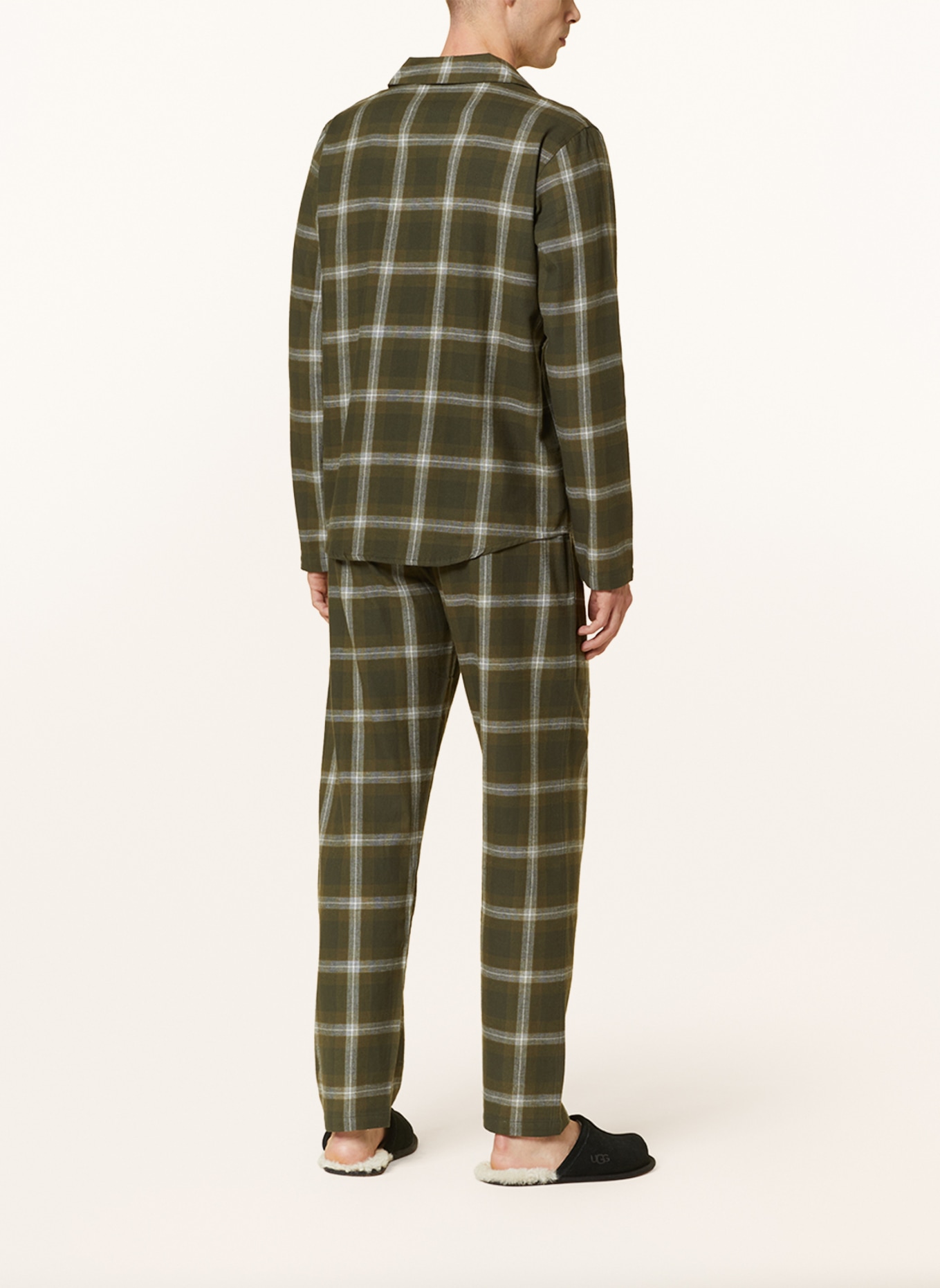 SCHIESSER Pajamas WARMING NIGHTWEAR, Color: GREEN/ DARK GREEN/ GRAY (Image 3)