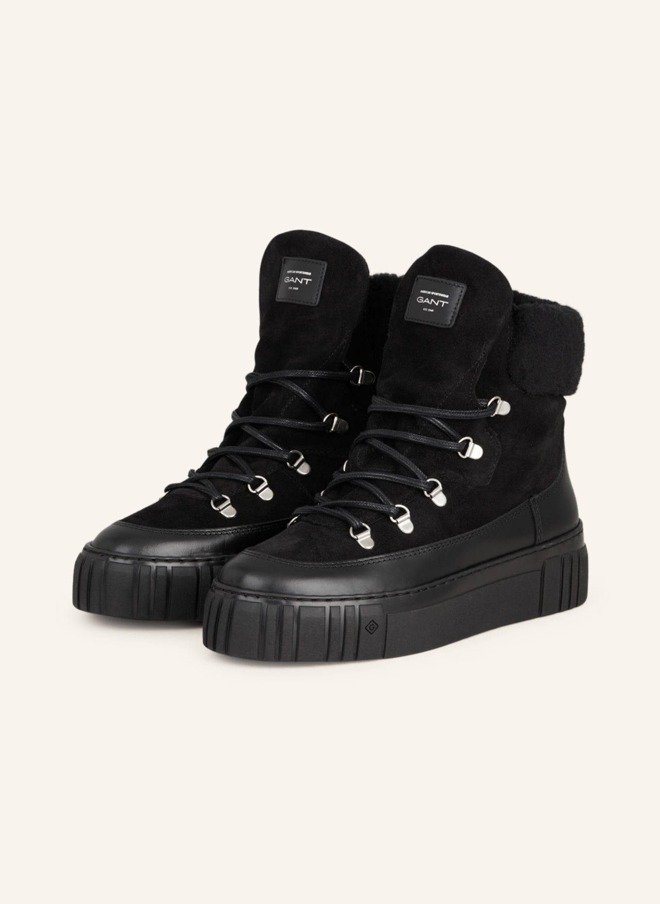 GANT Lace-up boots, Color: BLACK (Image 1)