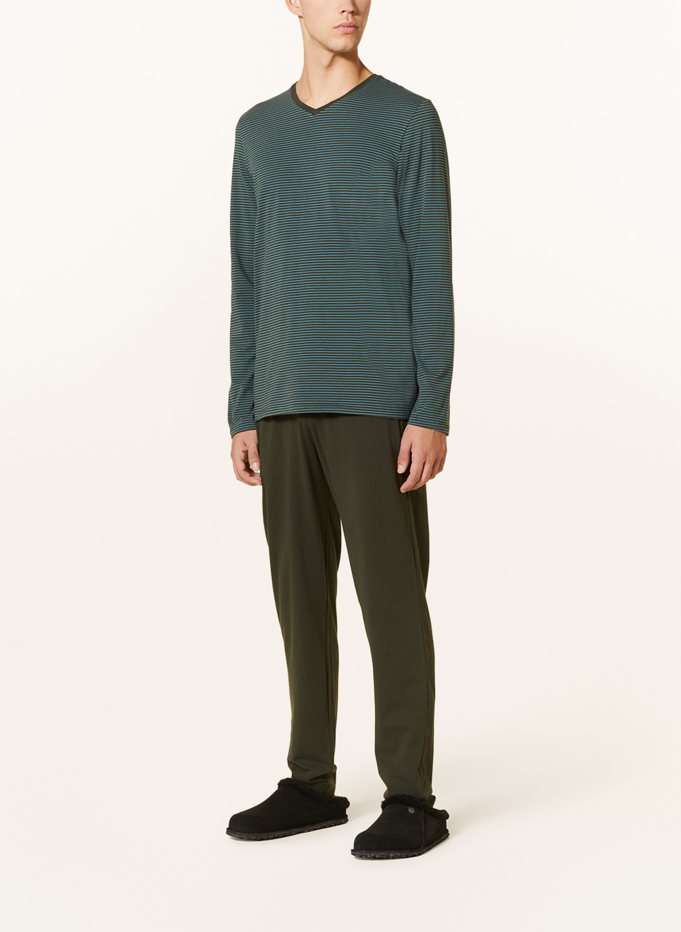 SCHIESSER Pajamas 95/5, Color: TEAL/ GREEN (Image 2)