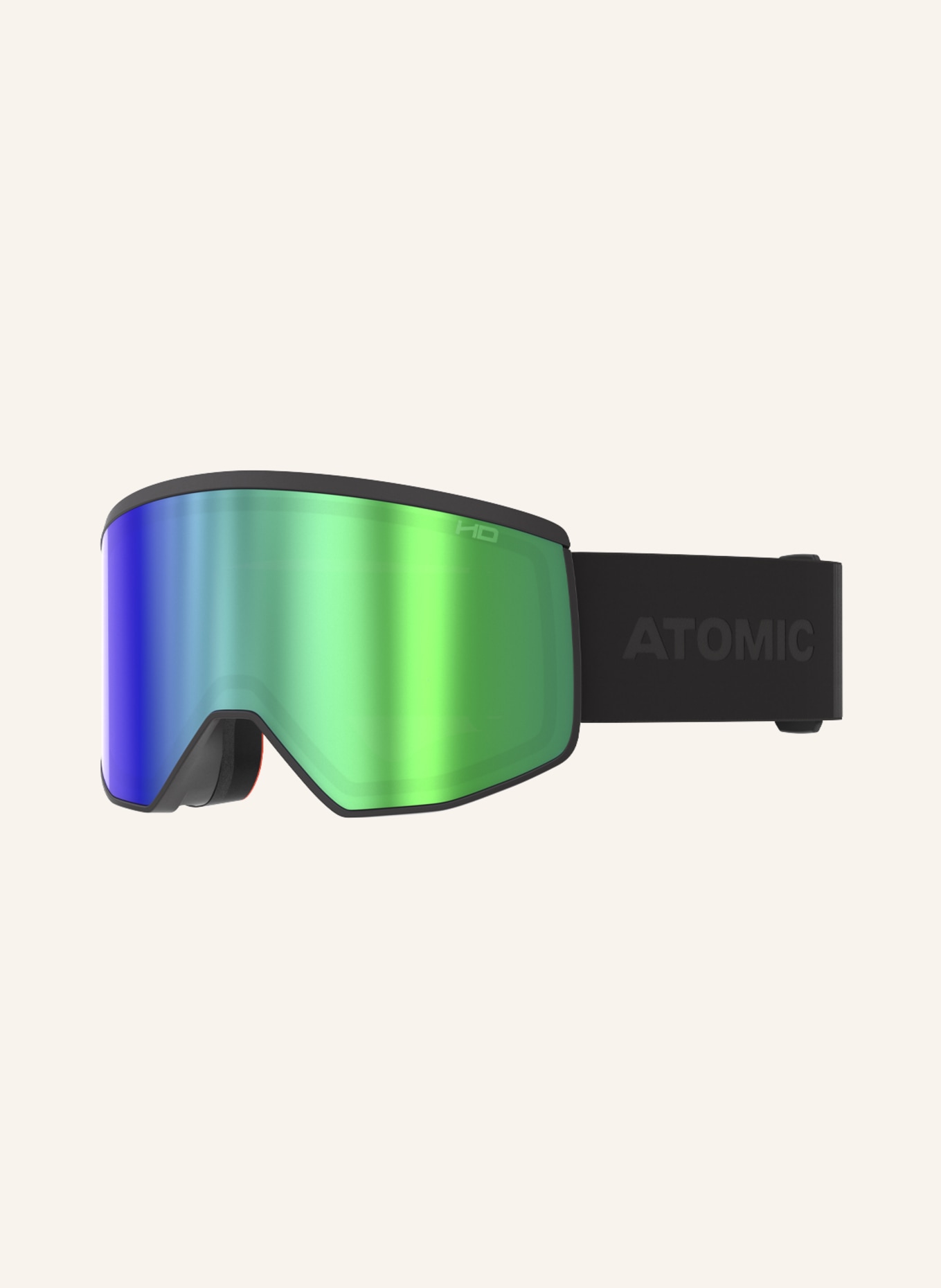 ATOMIC Skibrille FOUR PRO HD, Farbe: SCHWARZ/ GRÜN/ LILA (Bild 1)