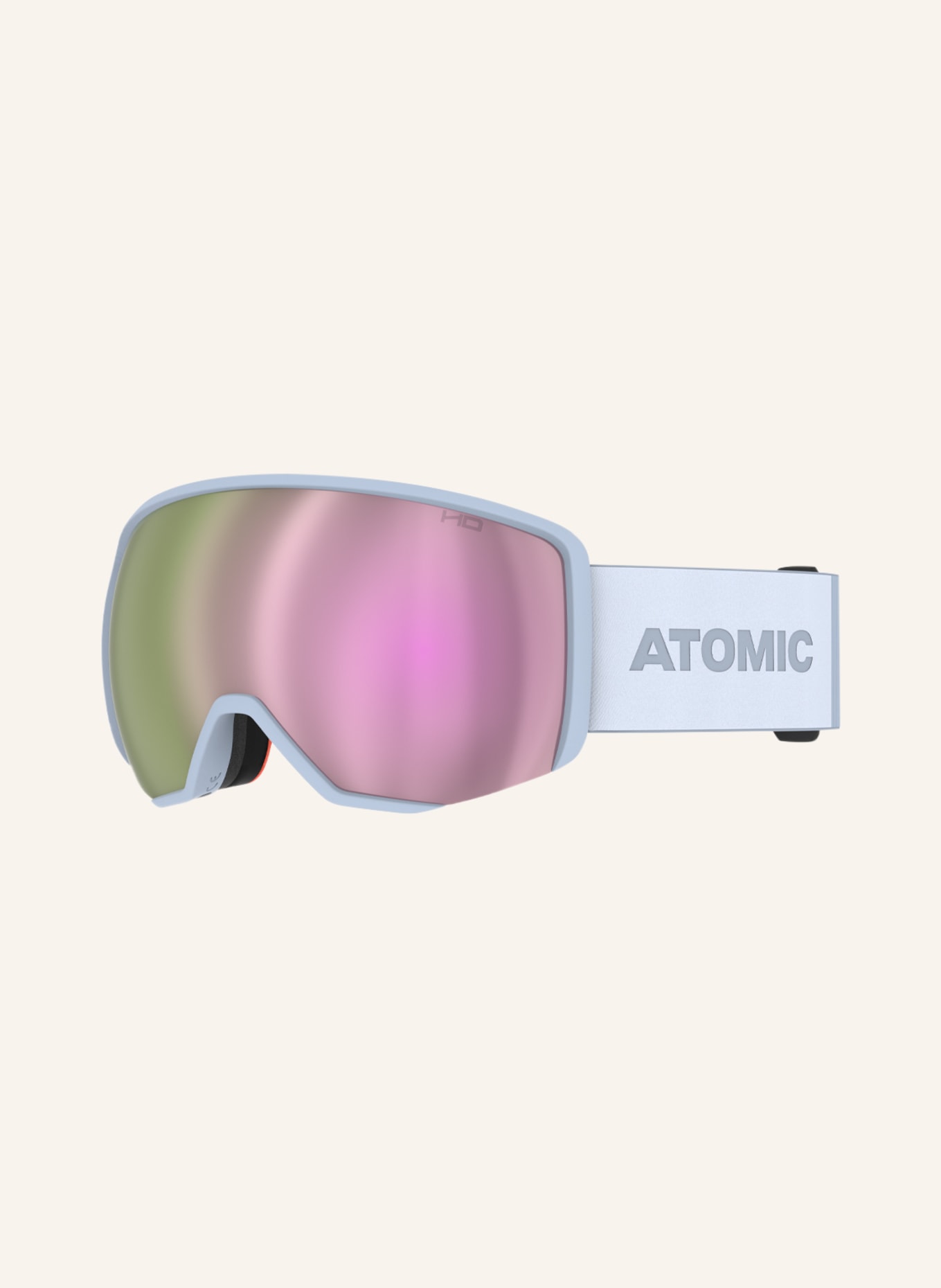 ATOMIC Ski goggles REVENT L HD, Color: LIGHT GRAY / YELLOW / PINK (Image 1)