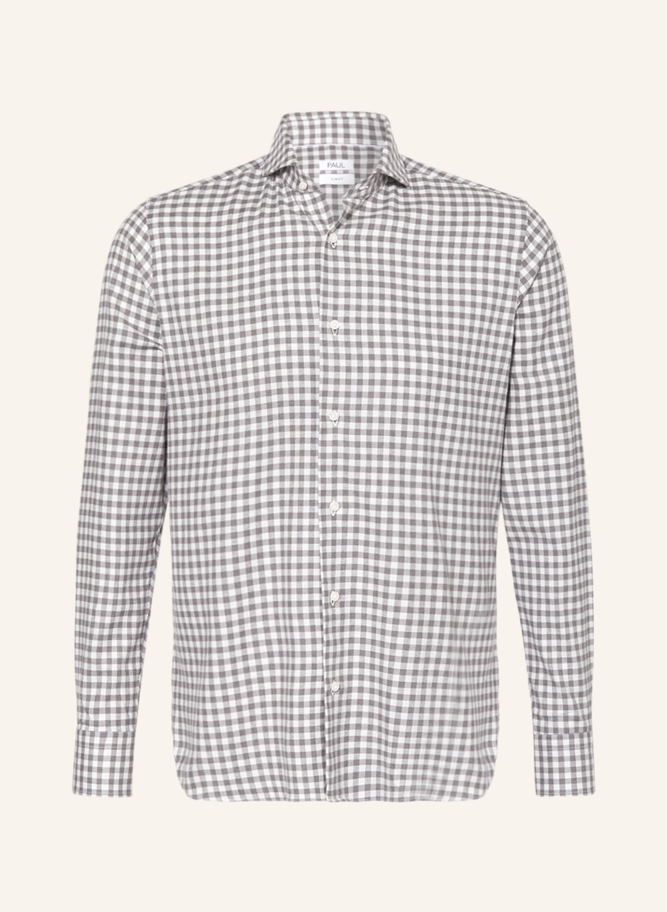 PAUL Shirt slim fit, Color: TAUPE/ CREAM (Image 1)