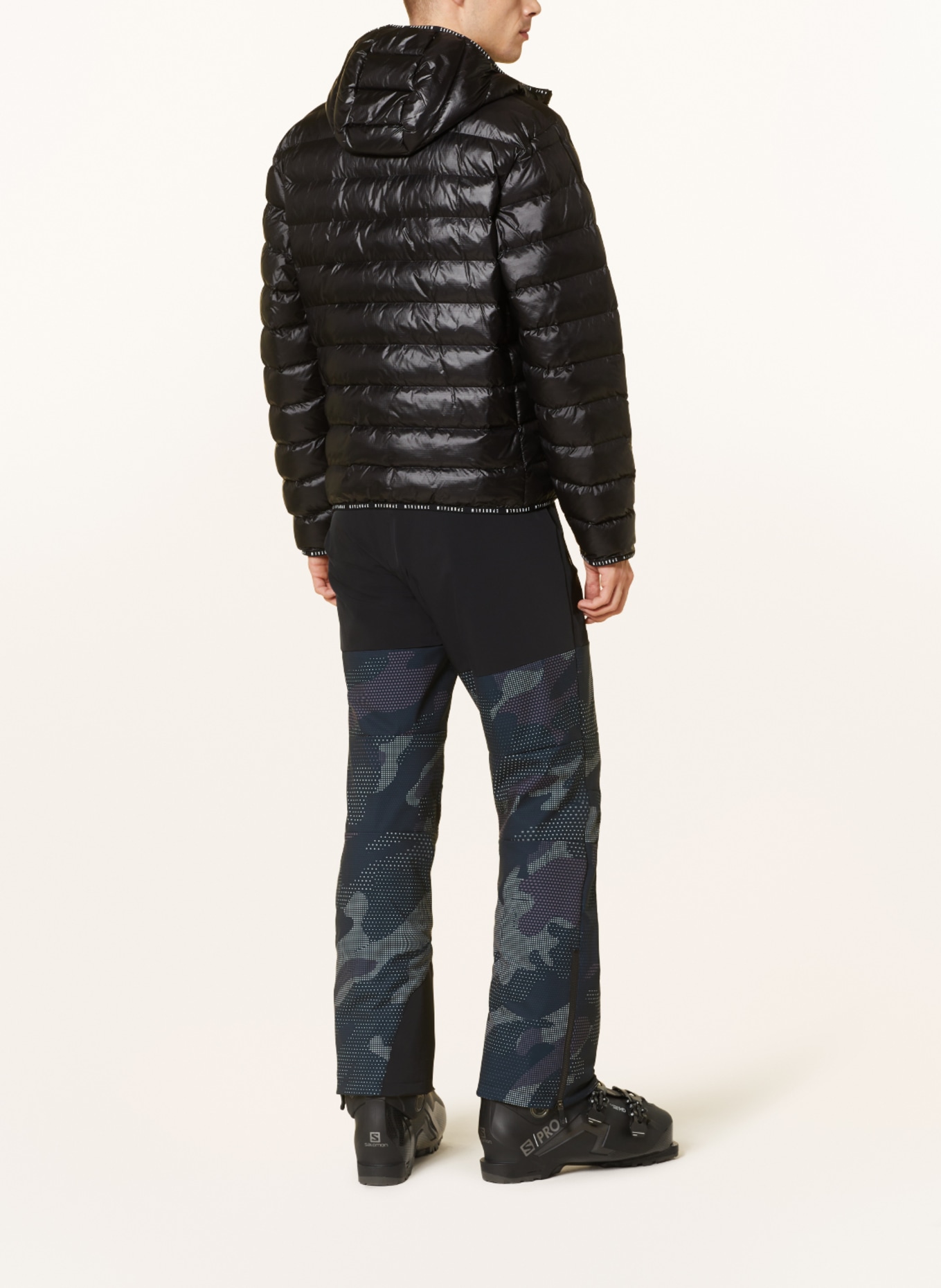 SPORTALM Quilted jacket, Color: BLACK (Image 3)