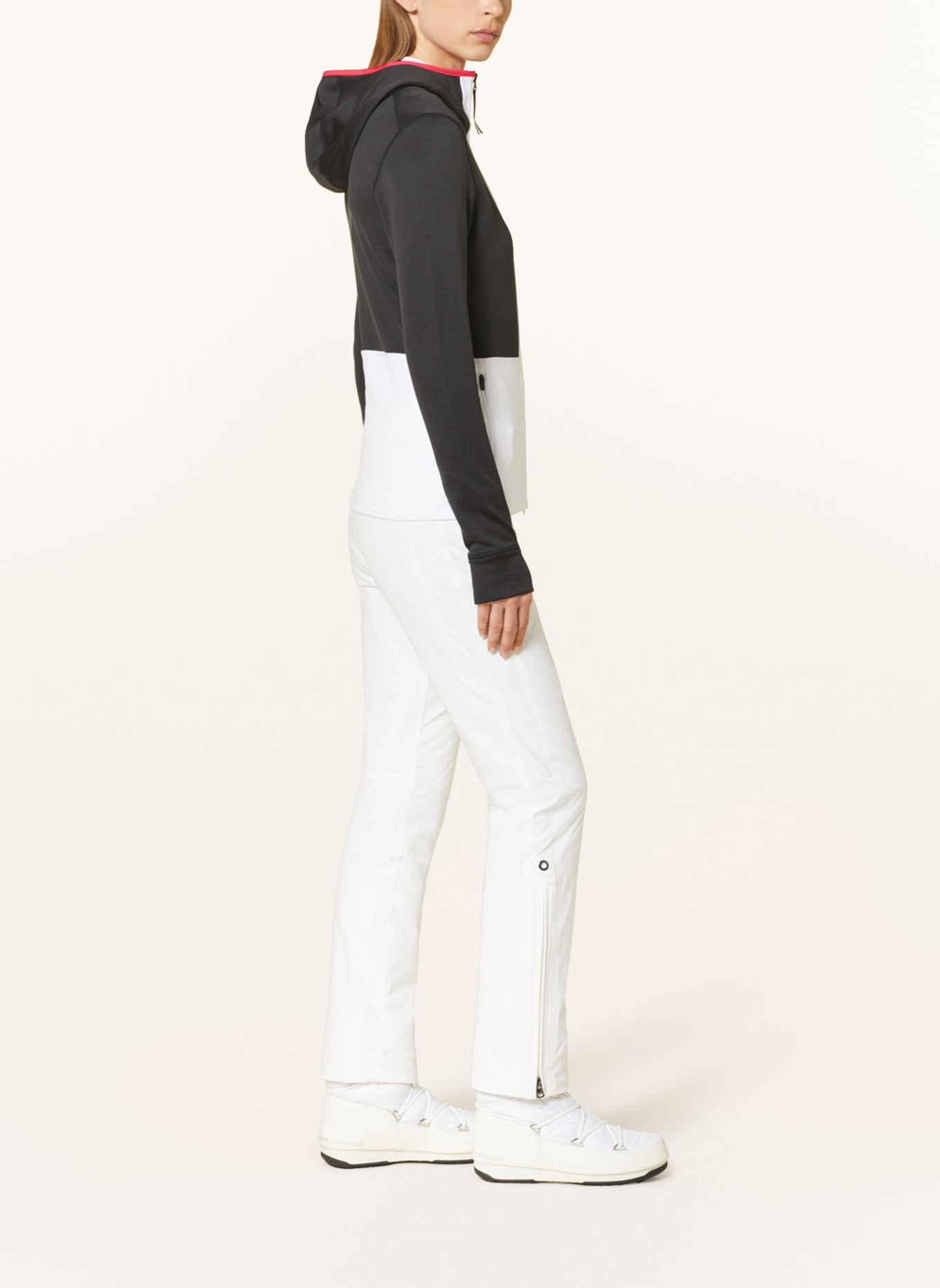 J.LINDEBERG Mid-layer jacket, Color: BLACK/ WHITE/ PINK (Image 4)