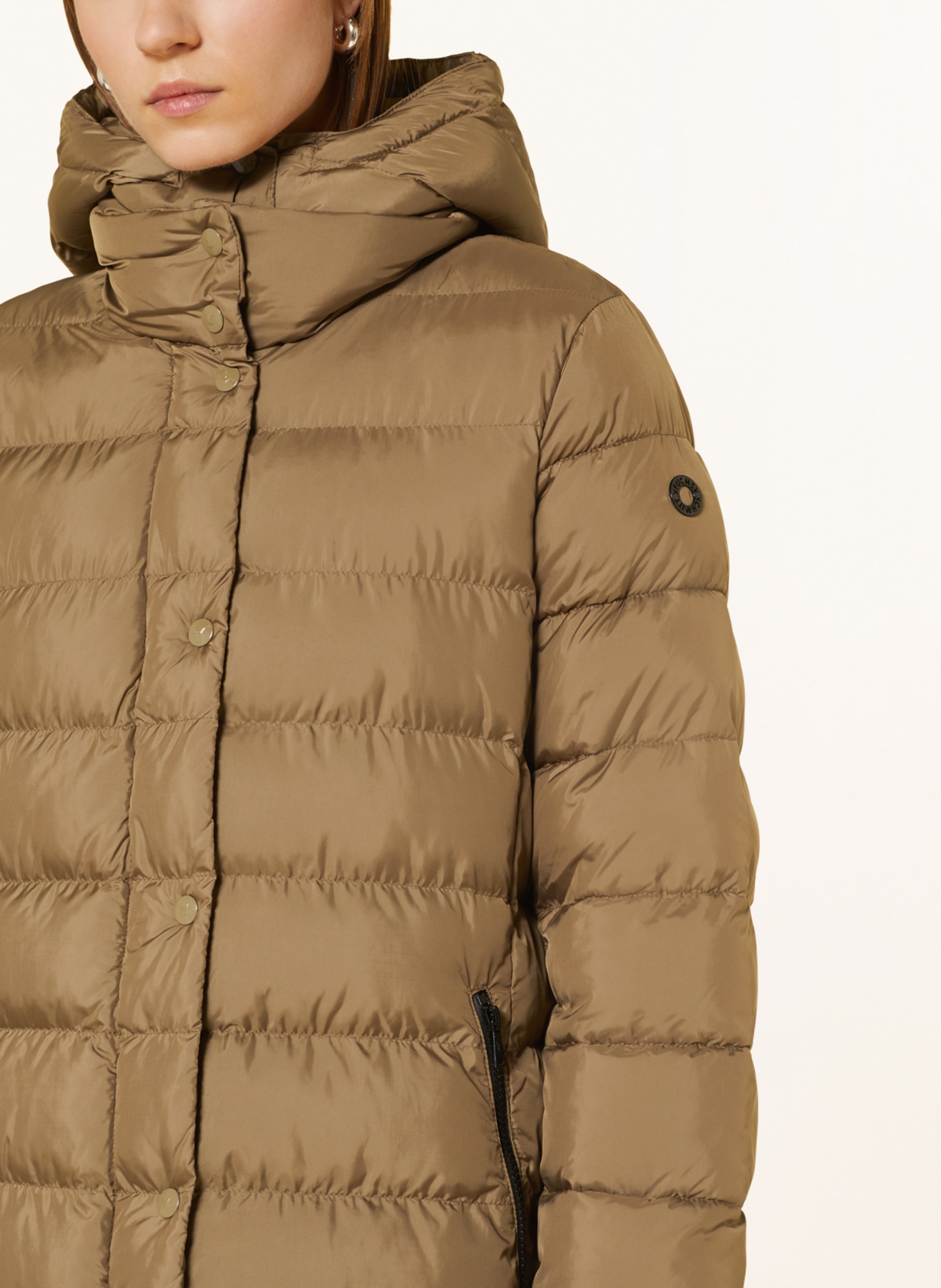 FUCHS SCHMITT Quilted coat with removable hood, Color: OLIVE (Image 5)