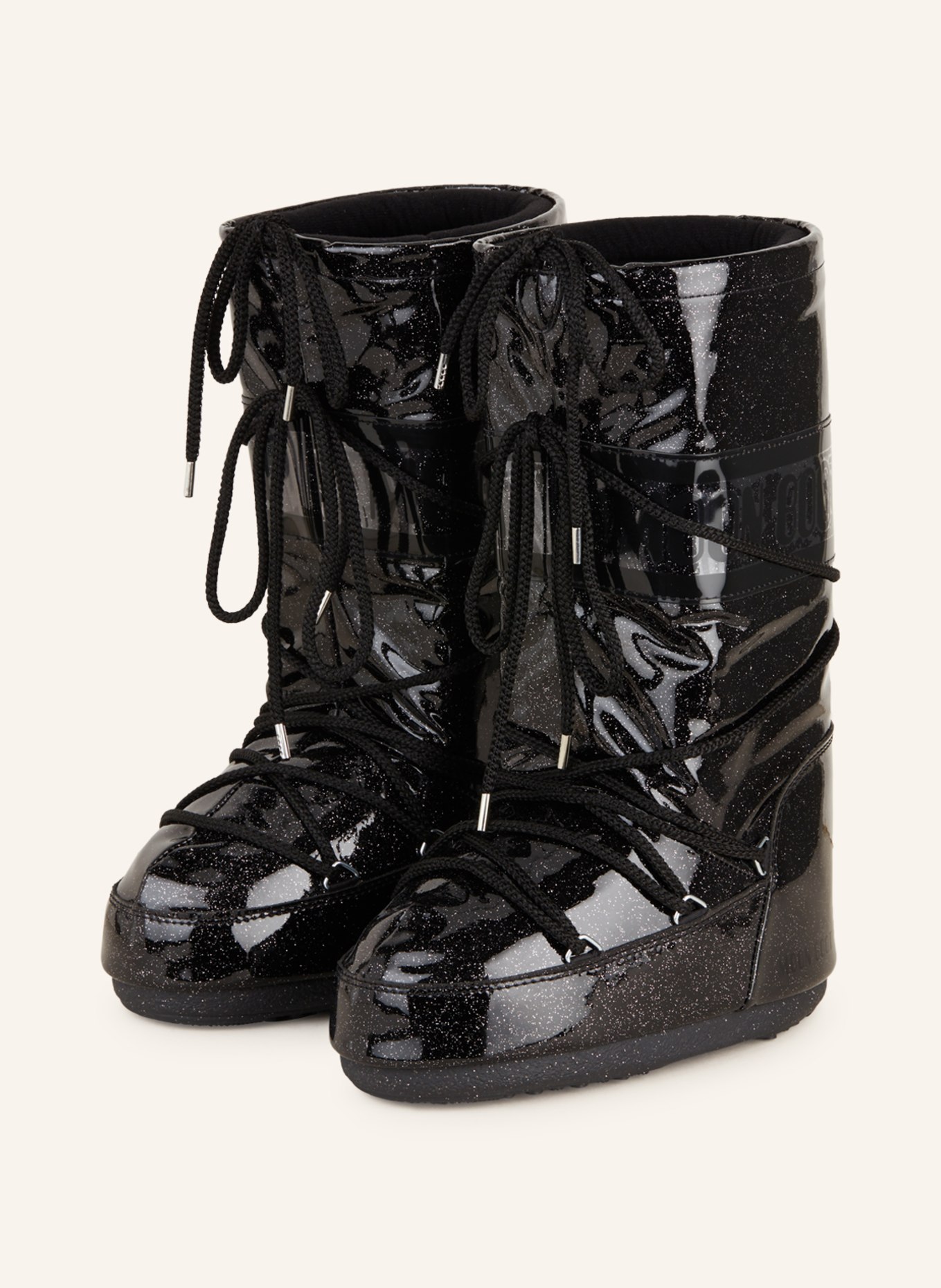MOON BOOT Moon boots ICON GLITTER, Color: BLACK (Image 1)