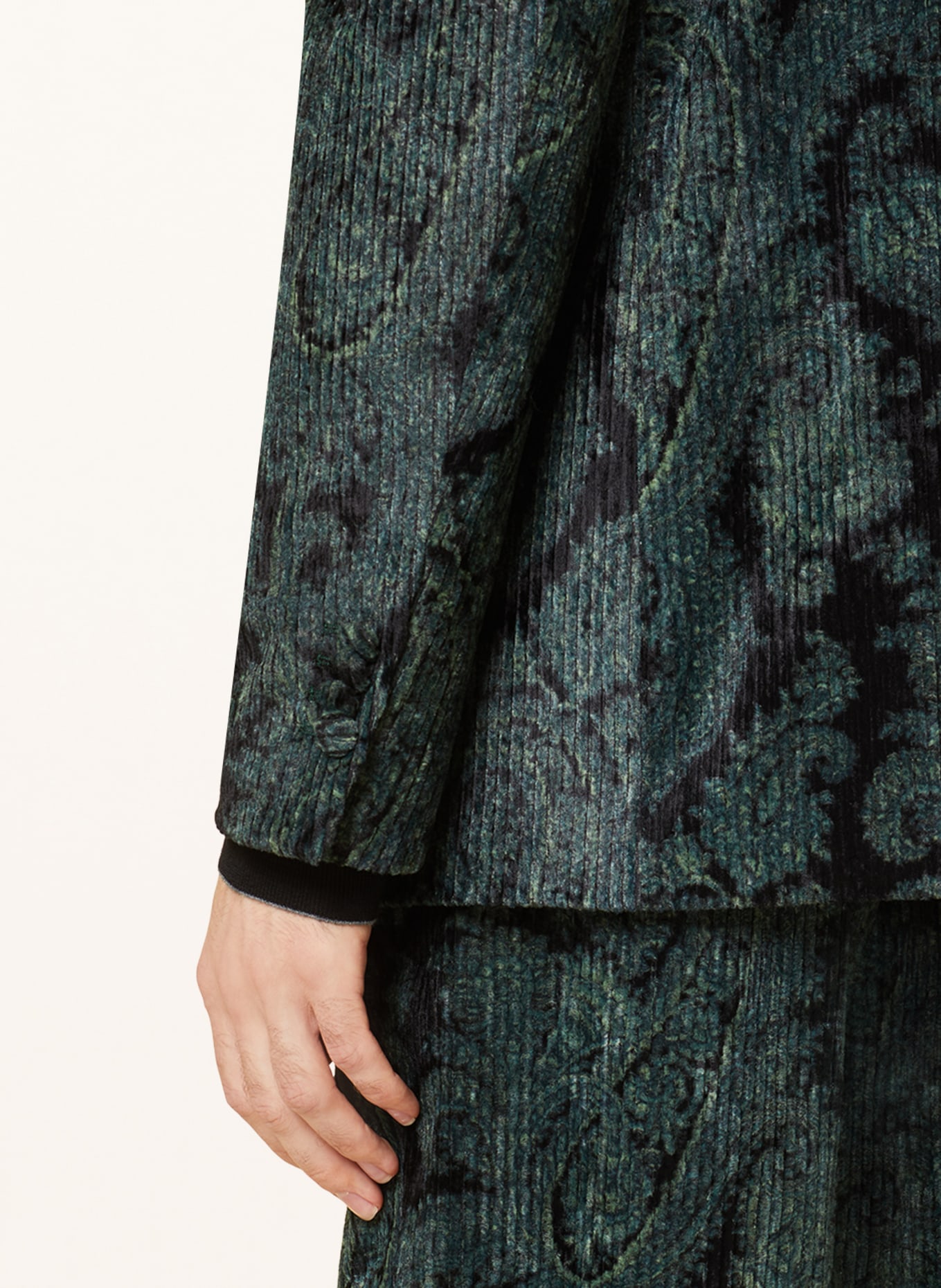 ETRO Suit trousers regular fit in corduroy, Color: 500 Verde (Image 7)