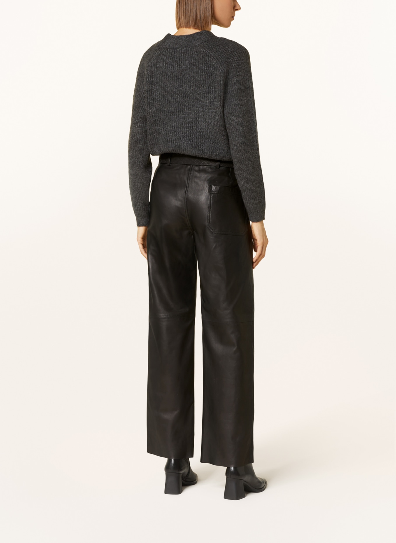 JOOP! Leather trousers, Color: BLACK (Image 3)
