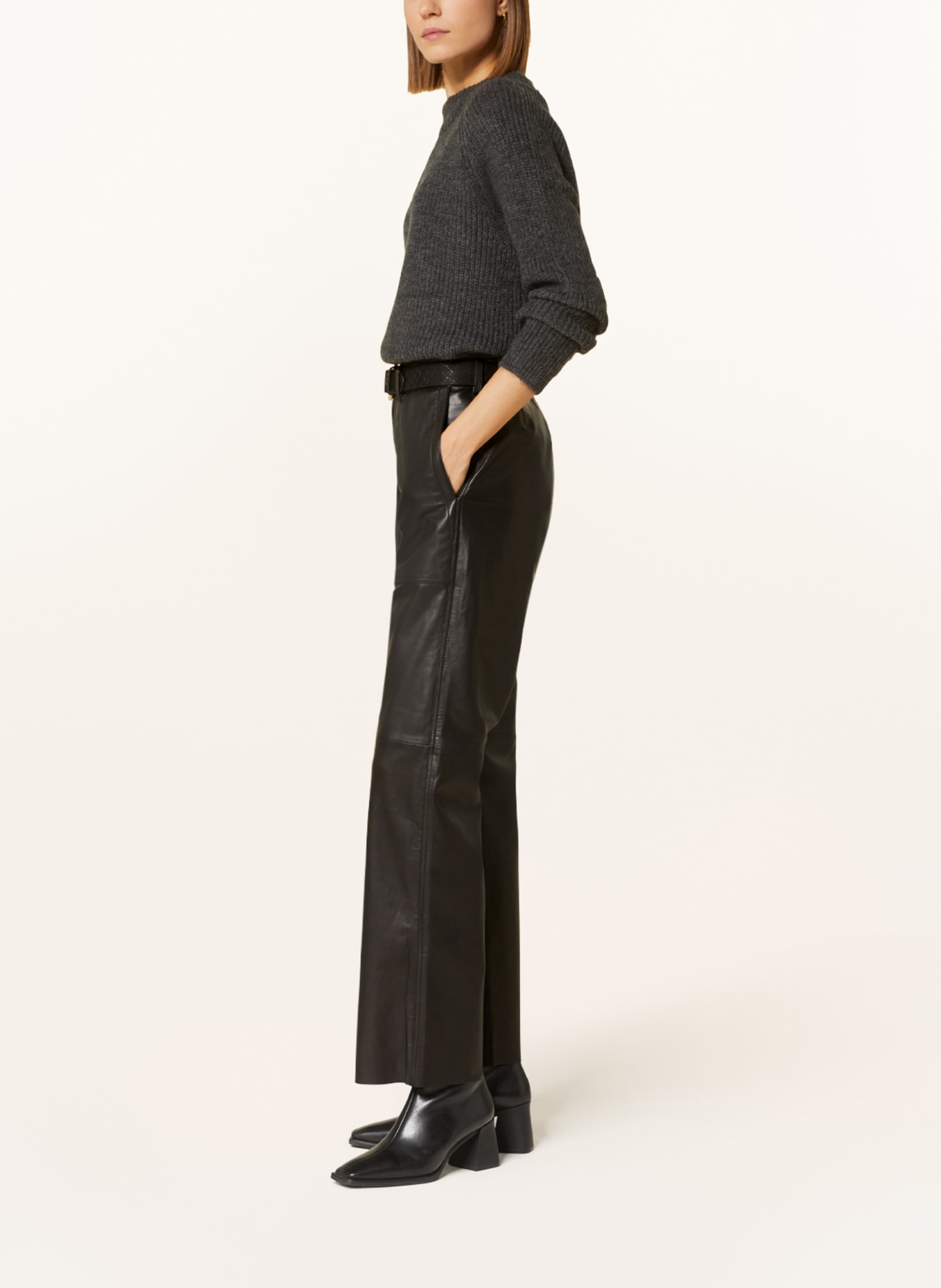 JOOP! Leather trousers, Color: BLACK (Image 4)