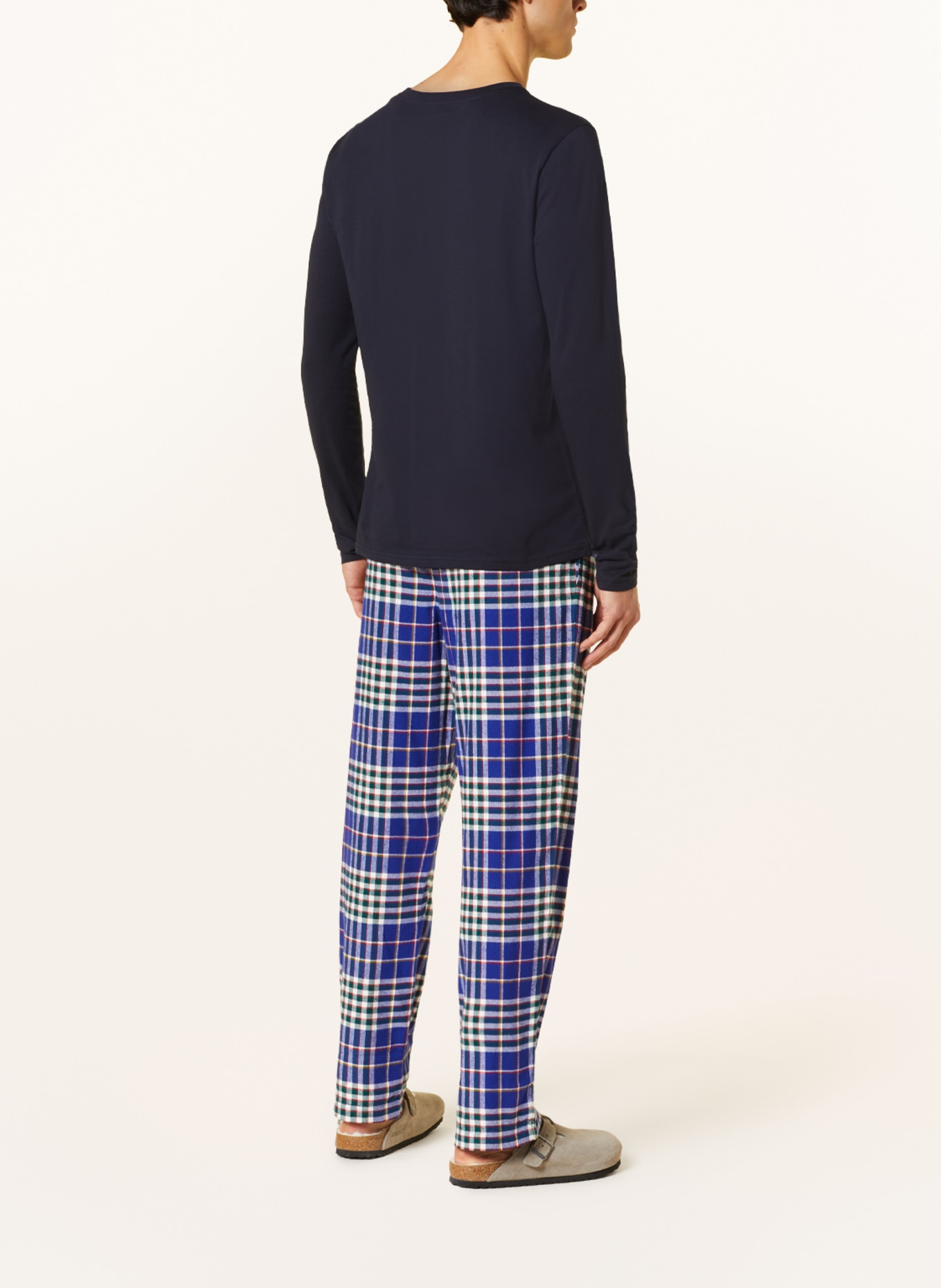 TOMMY HILFIGER Pajama pants in flannel, Color: BLUE/ GREEN/ WHITE (Image 3)