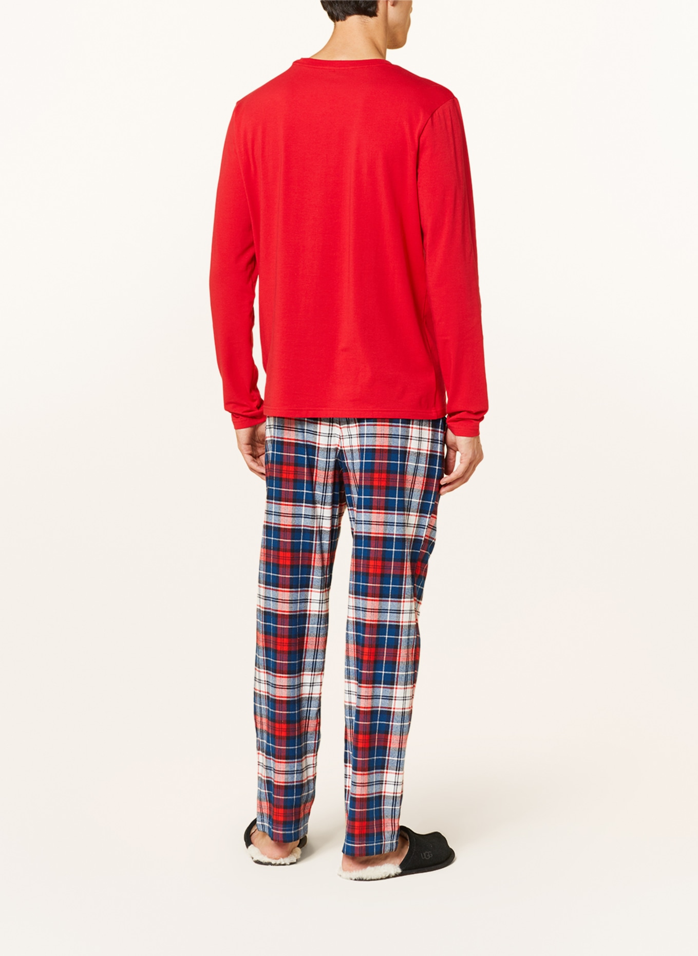 TOMMY HILFIGER Flannel pajamas, Color: RED/ DARK BLUE/ WHITE (Image 3)
