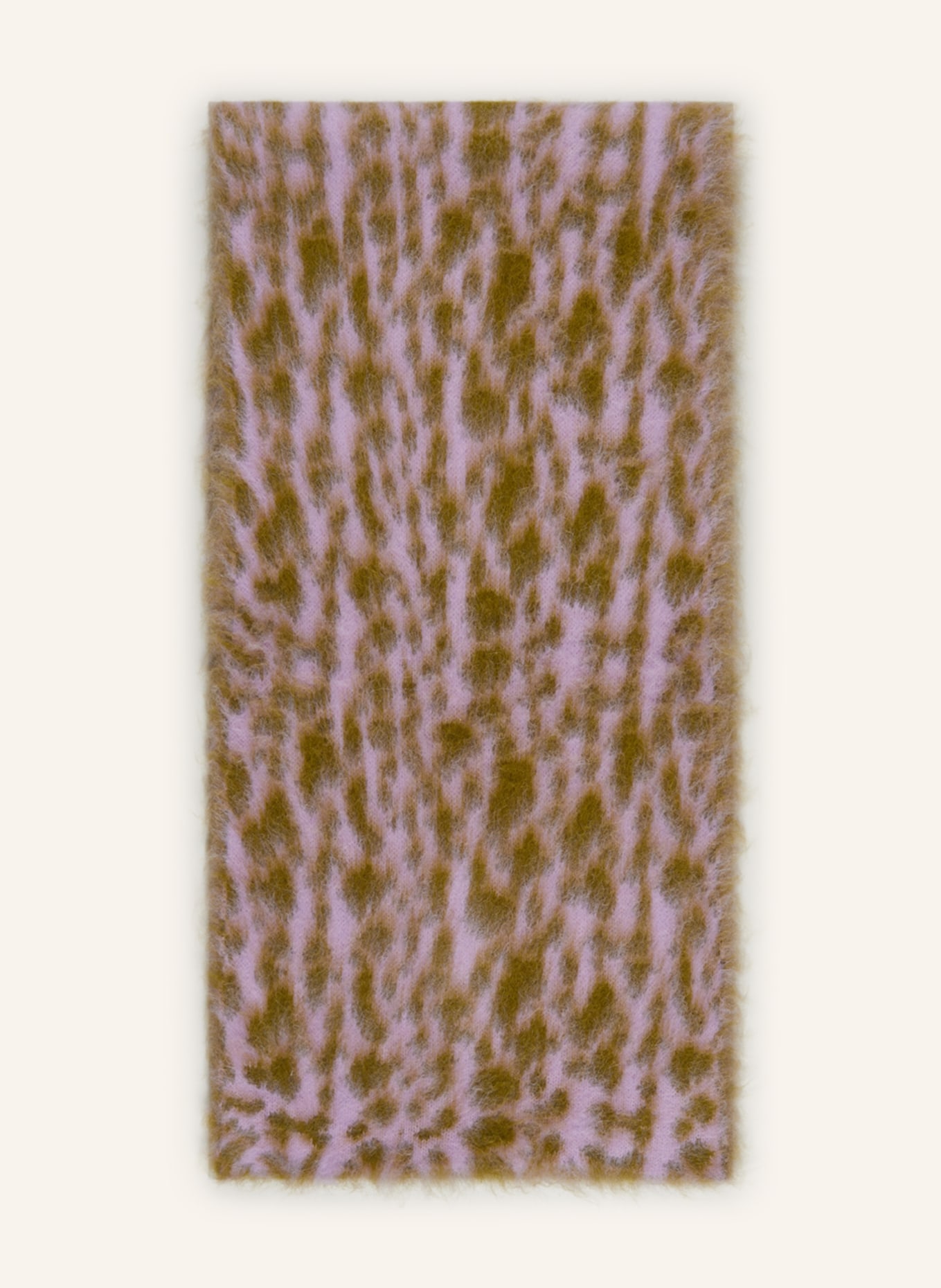BY FAR Scarf CLIFFORD with alpaca, Color: LIGHT PURPLE/ LIGHT GREEN (Image 1)