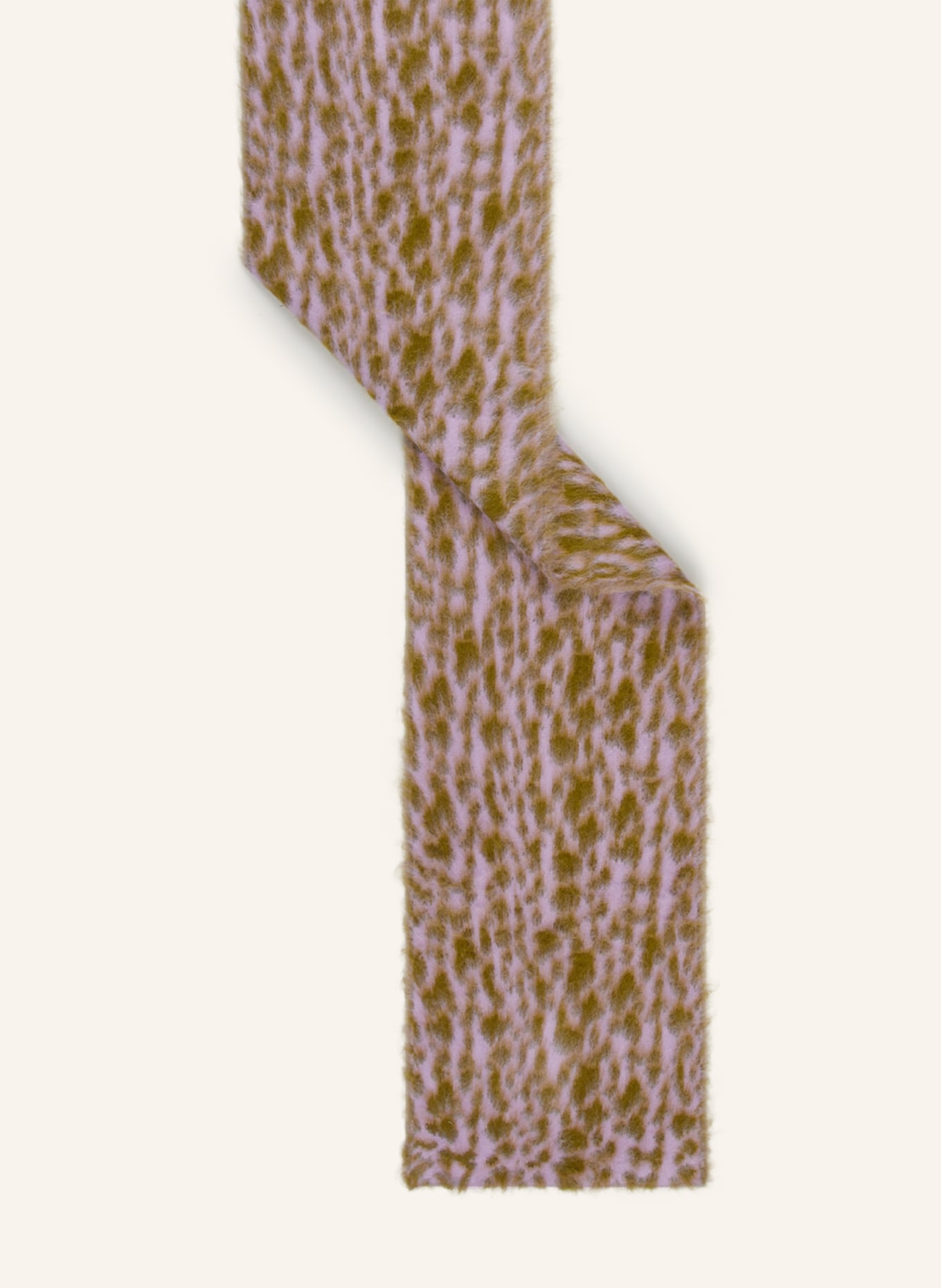 BY FAR Scarf CLIFFORD with alpaca, Color: LIGHT PURPLE/ LIGHT GREEN (Image 2)