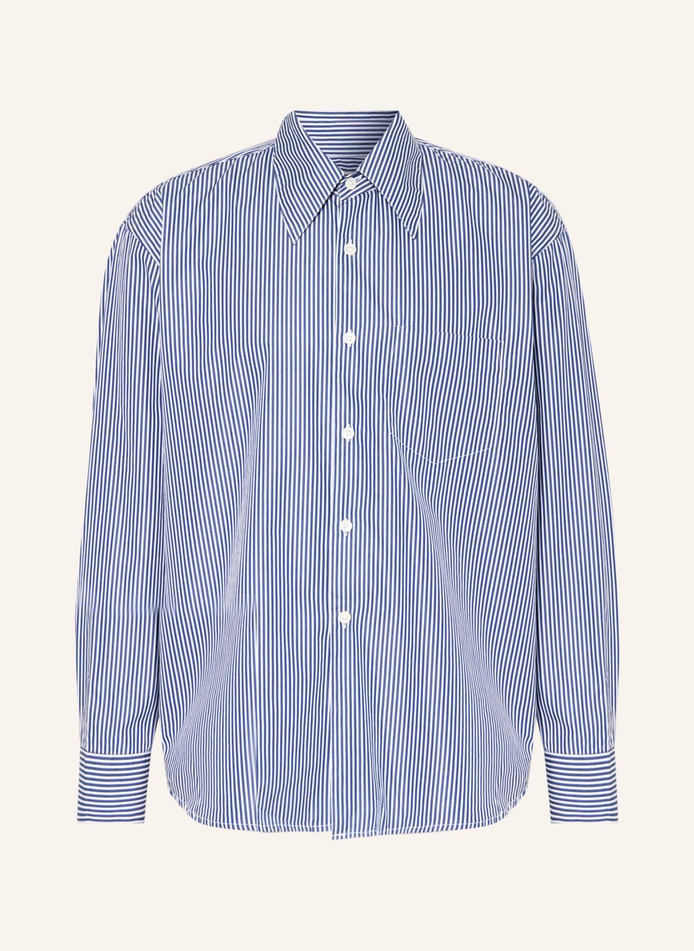 OUR LEGACY Shirt COCO comfort fit, Color: DARK BLUE/ WHITE (Image 1)