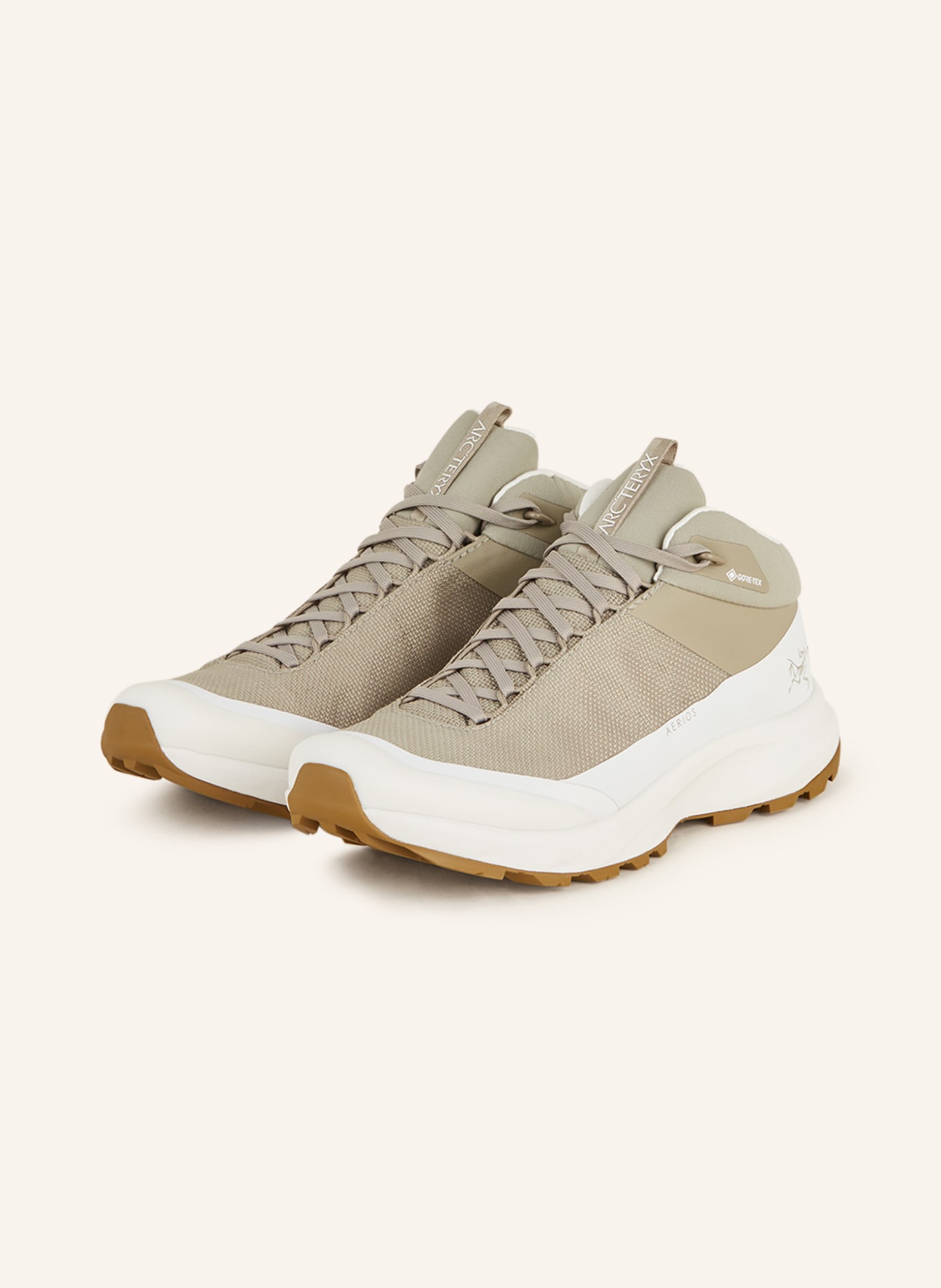 ARC'TERYX Trekking shoes AERIOS FL 2 MID GTX, Color: BEIGE/ WHITE (Image 1)