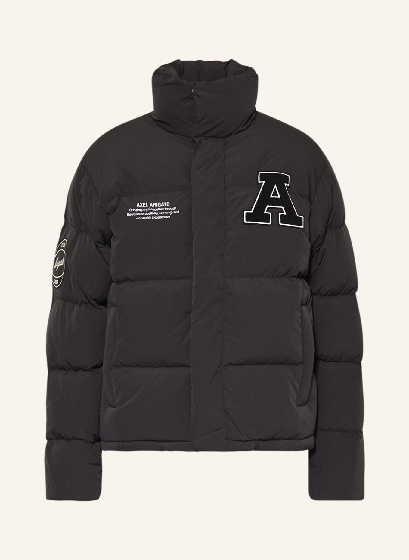 AXEL ARIGATO Down jacket VARSITY HALO, Color: BLACK (Image 1)