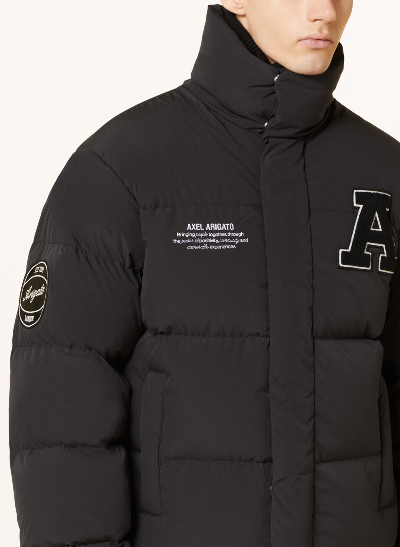 AXEL ARIGATO Down jacket VARSITY HALO, Color: BLACK (Image 4)